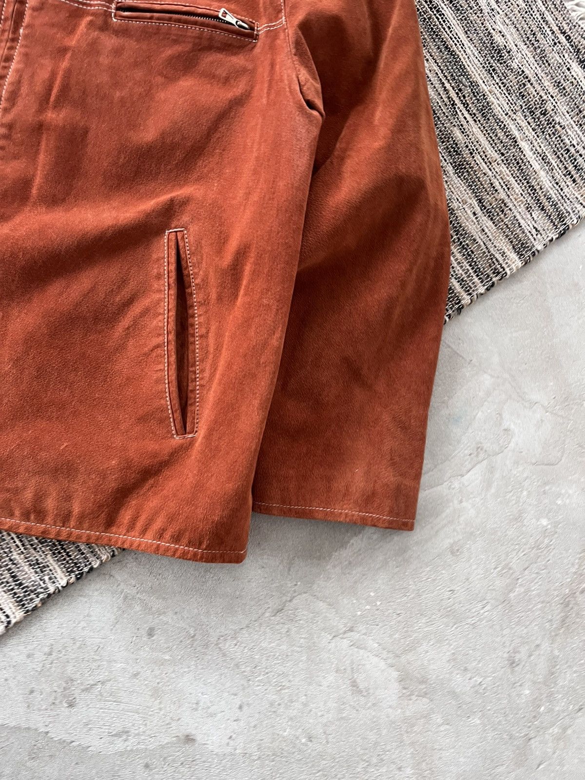 Genuine Leather Vintage Avantgarde Brown Orange Leather Coach Jacket Y2K Size US XL / EU 56 / 4 - 7 Thumbnail