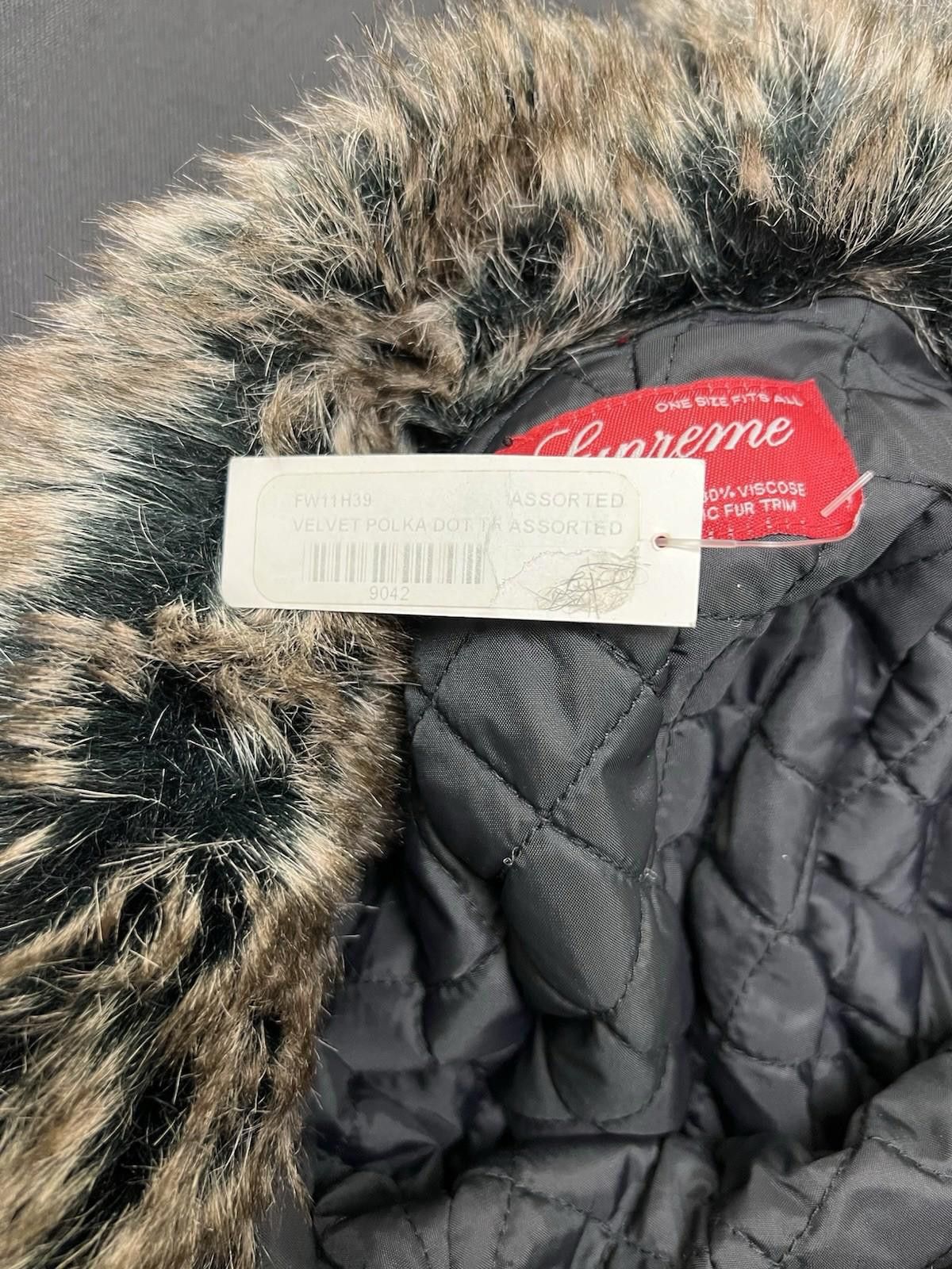 Supreme FW11 Supreme Velvet Polka Dot Trooper Hat Green Size ONE SIZE - 9 Thumbnail