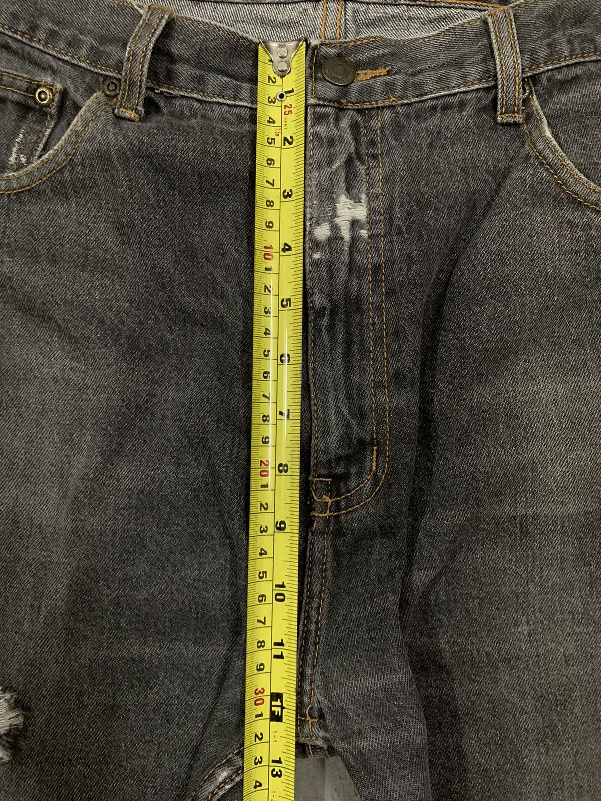 JNCO Vintage Japanese Brand Faded Loose Straight Distressed Jeans Size US 33 - 17 Thumbnail