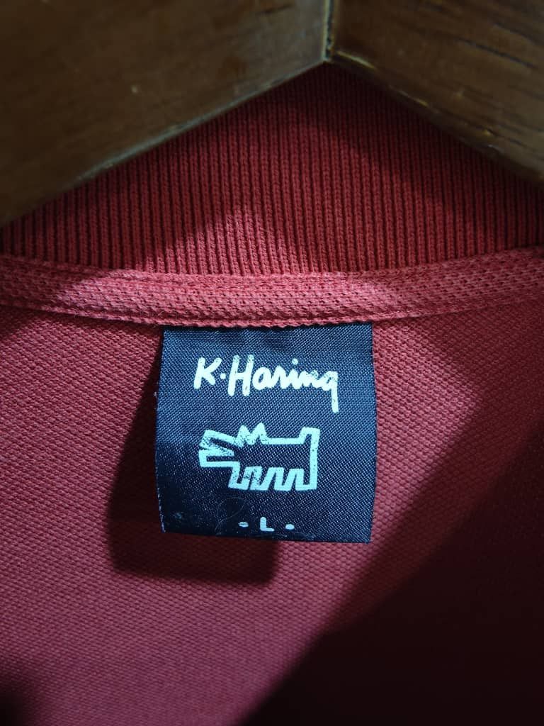 Keith Haring vintage red Keith Haring Shirt Polos Size US L / EU 52-54 / 3 - 3 Thumbnail