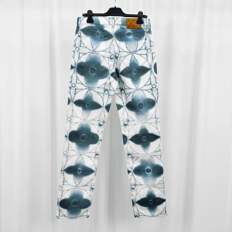 Louis Vuitton Louis Vuitton Ink and wash three-flower full-print denim t Size US 30 / EU 46 - 2 Thumbnail