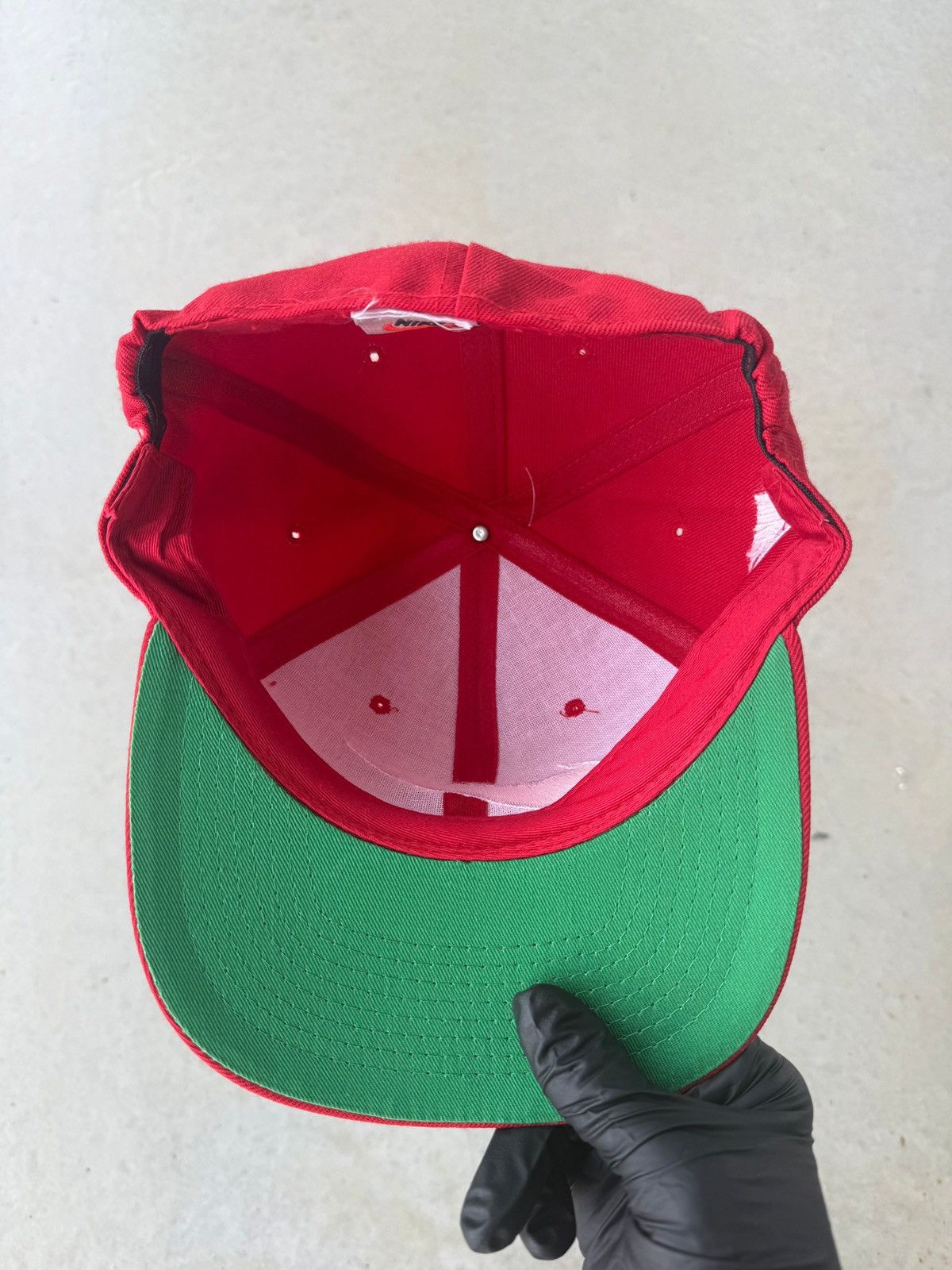 Vintage Vintage 90s Nike Swoosh Embroidered Hat OSFA Size ONE SIZE - 3 Thumbnail