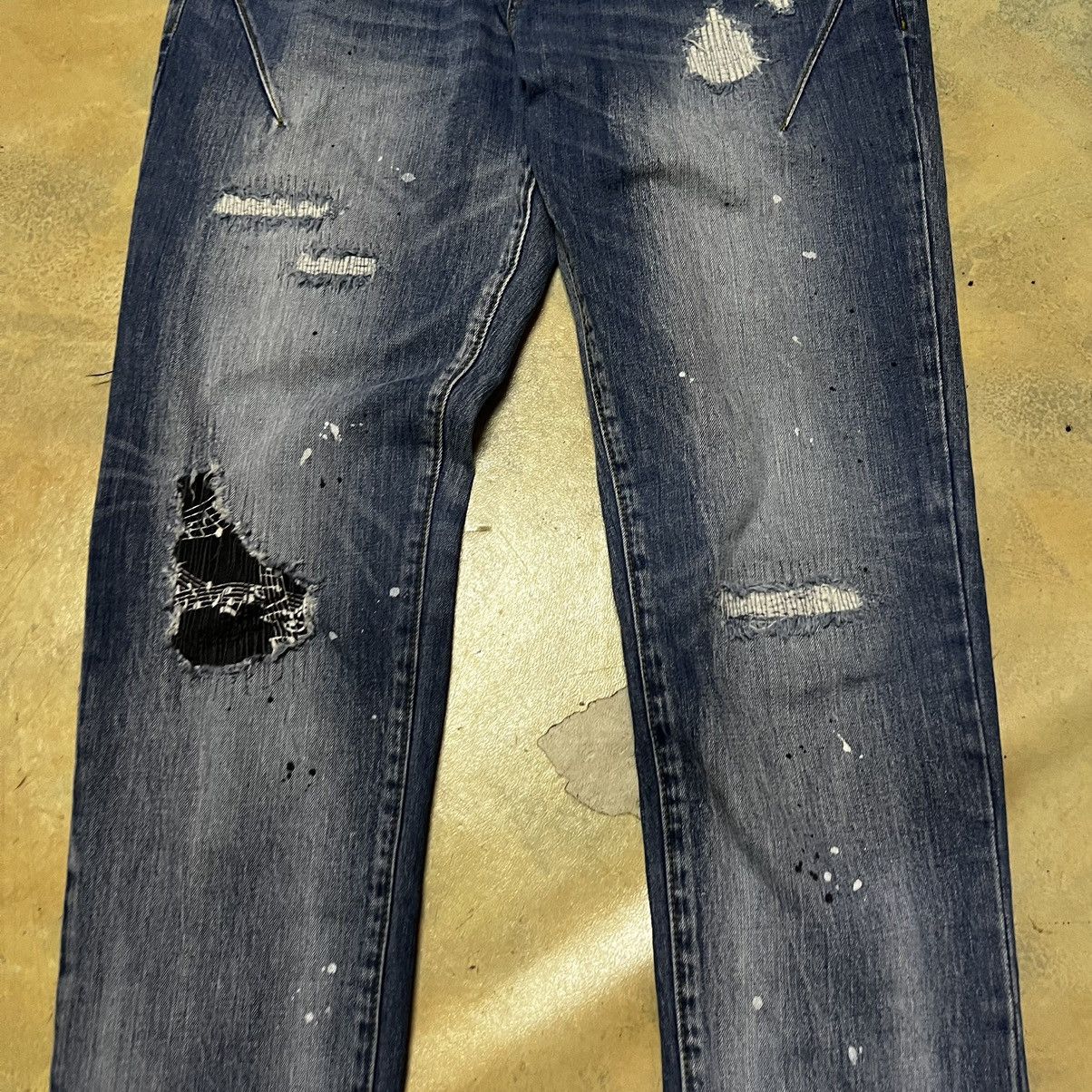 Number (N)ine Number Nine x Loveless Guild Prime Collaboration Denim Jeans Size US 31 - 4 Thumbnail