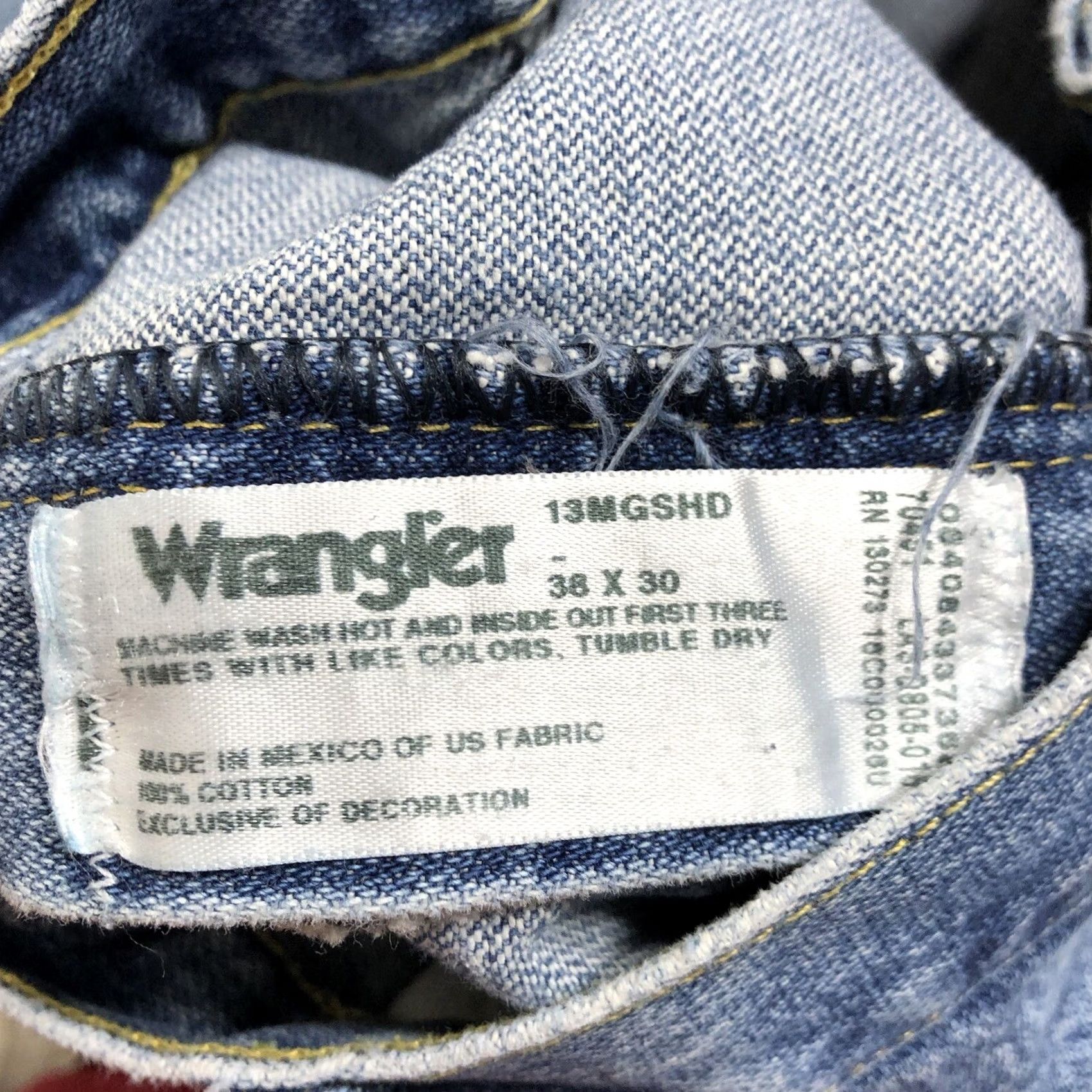 Wrangler VINTAGE Wrangler George Strait Jeans Mens 38x30 Blue Cowboy Cut Denim 90s Size US 38 / EU 54 - 7 Thumbnail