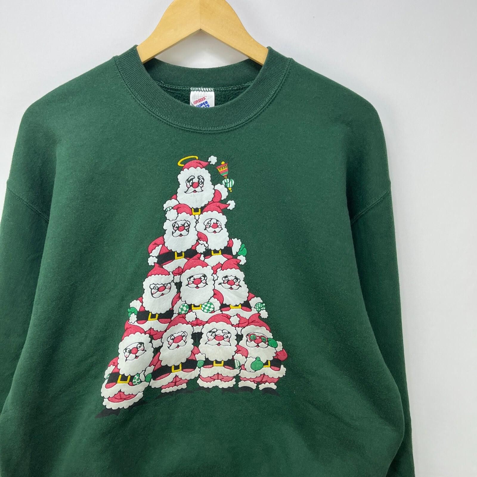 Vintage Vintage 90s Santa Claus Ugly Christmas Sweatshirt Large Tree Size US L / EU 52-54 / 3 - 2 Thumbnail