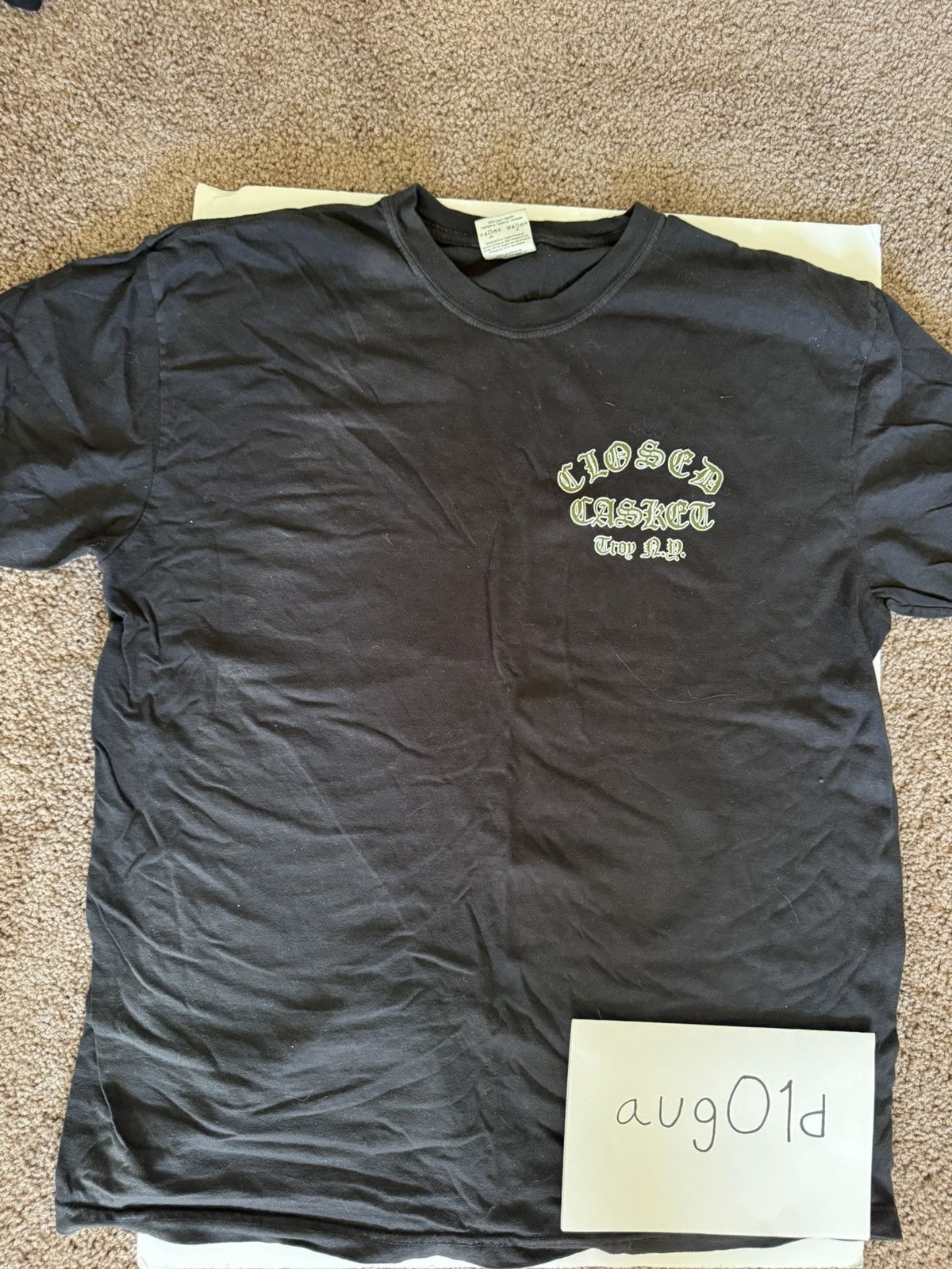 Comfort Colors closed casket activities label t shirt - black Size US XL / EU 56 / 4 - 1 Thumbnail