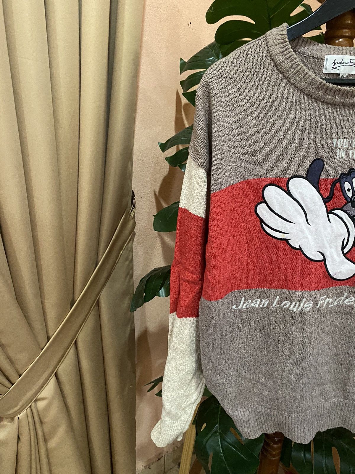 Designer Jean Louis Fradet Vintage Cartoon Sweater – Retro Knitwear Size US M / EU 48-50 / 2 - 5 Thumbnail