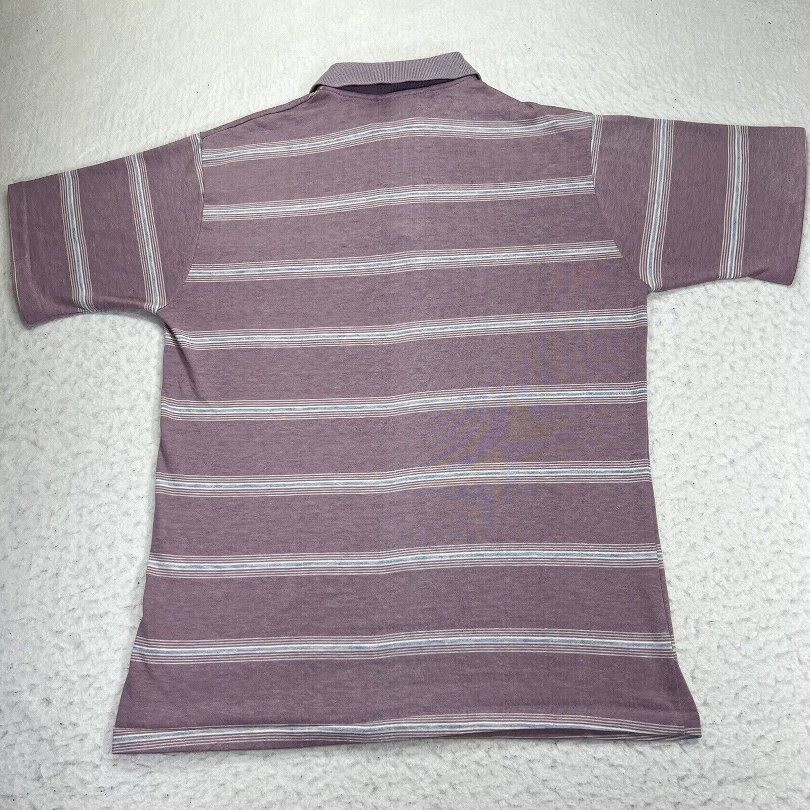 Knightsbridge Vintage Knightsbridge Medium Purple Striped Polo USA Size US M / EU 48-50 / 2 - 8 Thumbnail