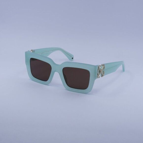 Off-White Off-White OERI14D MYSTIC 5364 Sunglasses Sage Square Frame Size ONE SIZE - 1 Thumbnail