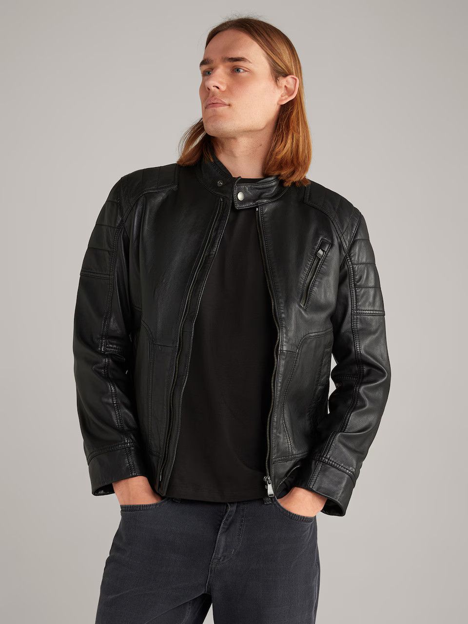 Joop! JOOP JEANS BOMBER LAMB SCOTT LIMA S LEATHER JACKET SIZE 48 L Size US M / EU 48-50 / 2 - 6 Thumbnail