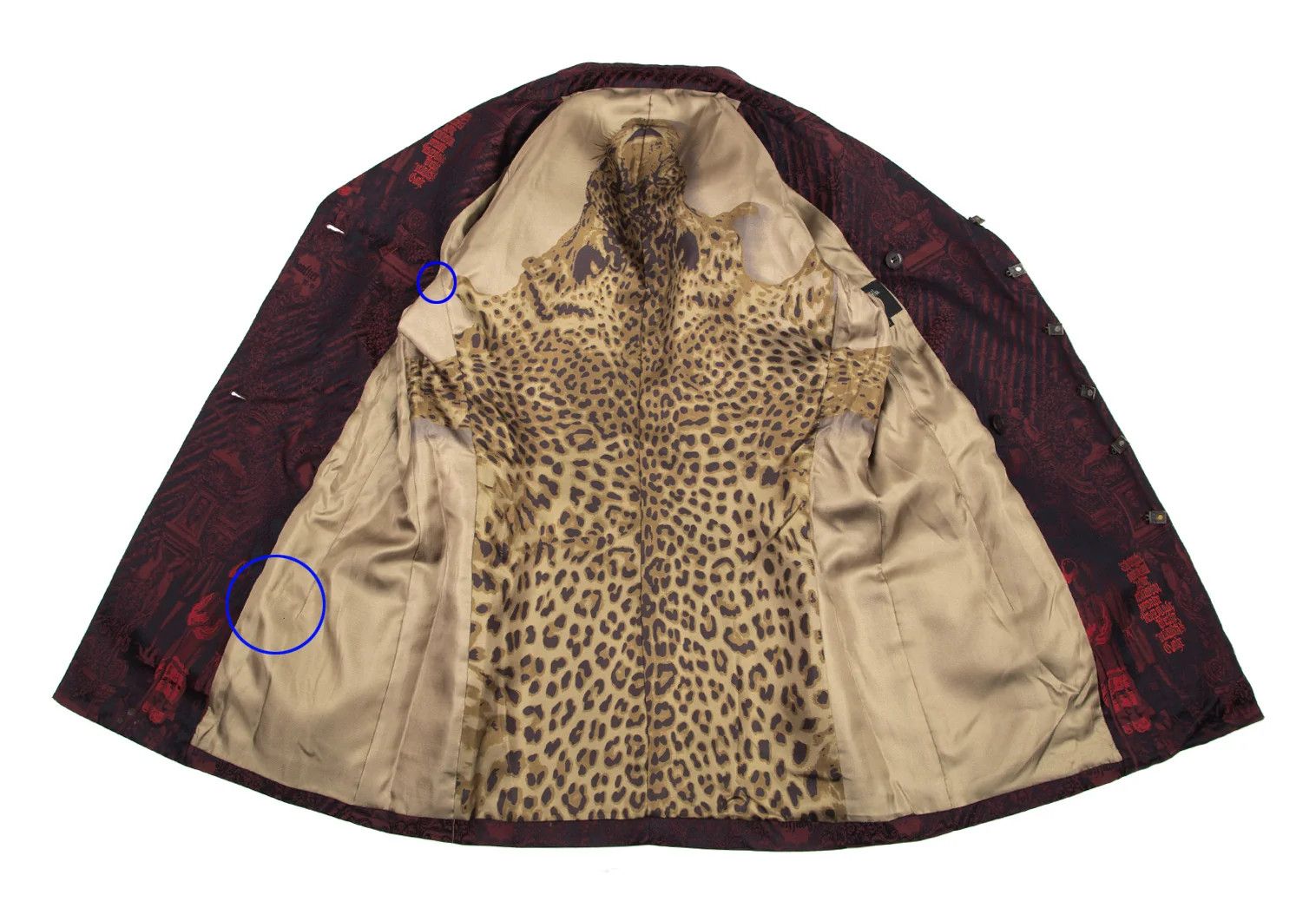 Jean Paul Gaultier Jacquard Magnet Button Jacket in Red Size 48 Size US M / EU 48-50 / 2 - 11 Thumbnail