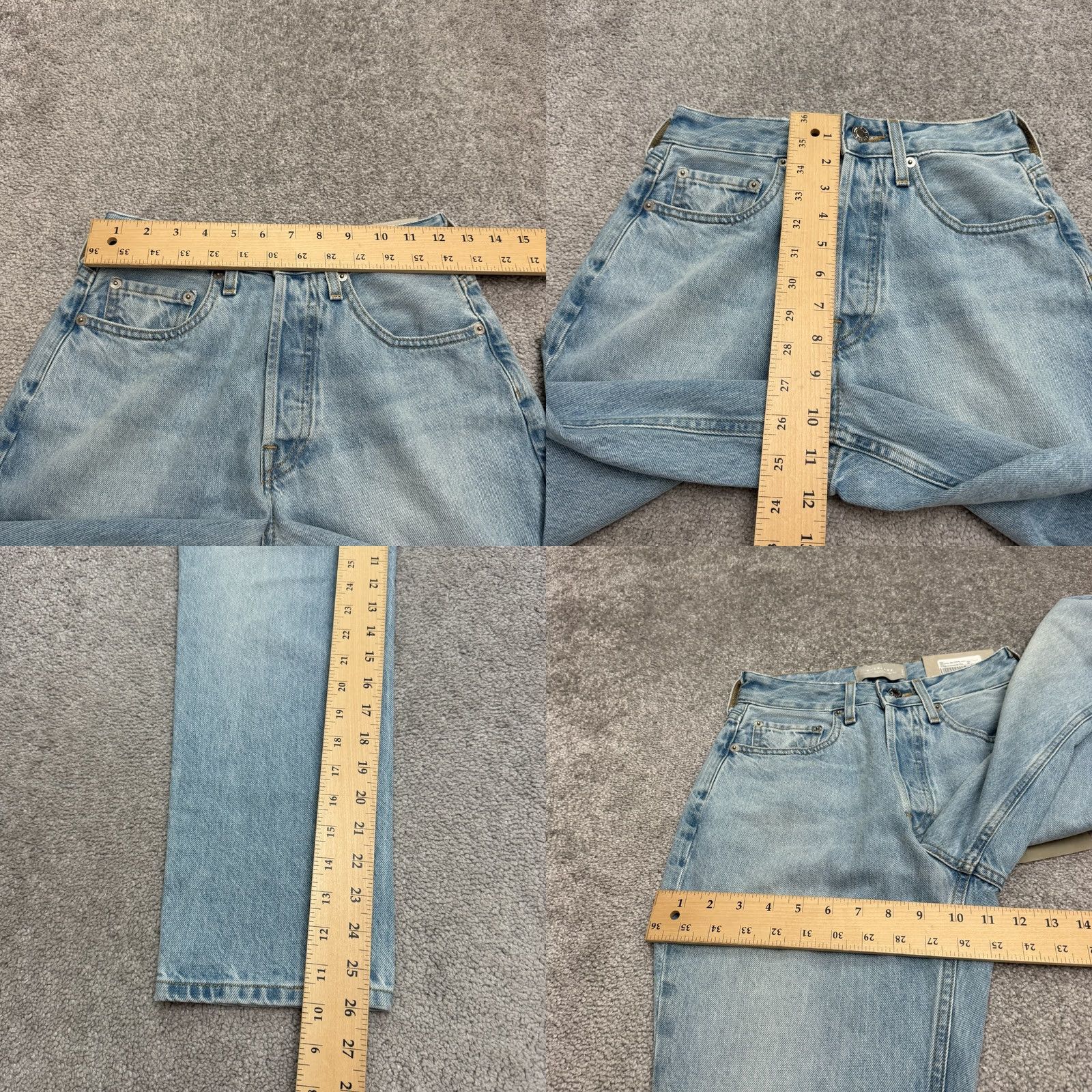 Everlane Everlane The Curvy 90s Cheeky Straight Jean Jeans Women 25 Light Blue NWT Denim High Rise 5-Pocket Footwear? Size 42" / US 20 - 10 Thumbnail