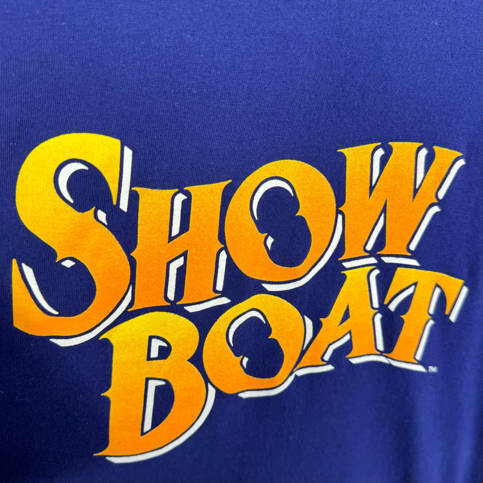 Vintage Vintage Show Boat T-Shirt Musical Movie Promo Blue Size US XL / EU 56 / 4 - 4 Thumbnail