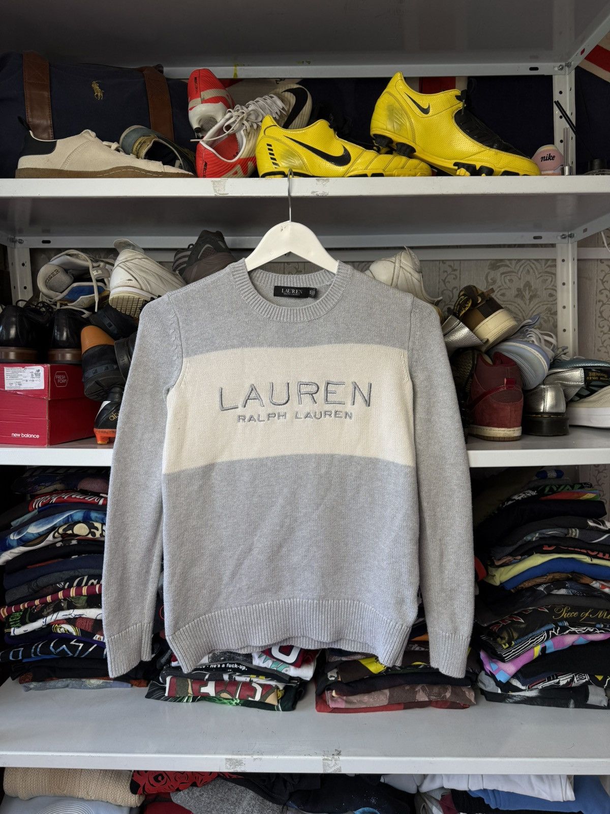Polo Ralph Lauren Vintage Women’s Polo Ralph Lauren Sweater Big Logo Y2K Size XS / US 0-2 / IT 36-38 - 1 Thumbnail
