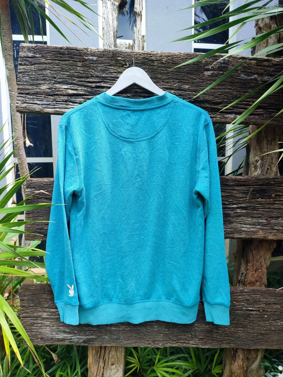 Playboy Playboy Bunny Teal Crewneck Sweatshirt – M Size US M / EU 48-50 / 2 - 7 Thumbnail