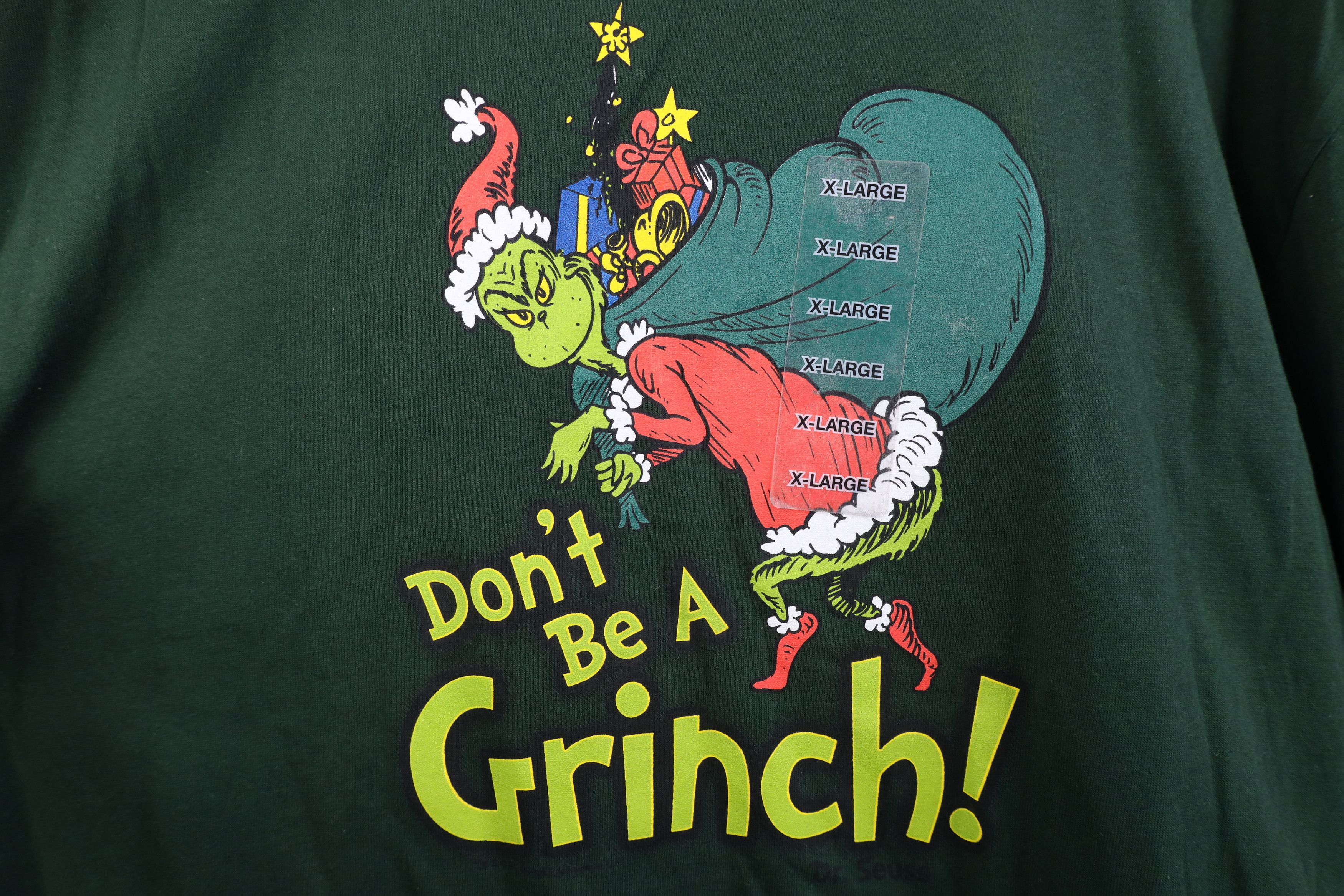 Vintage Deadstock Vintage 2001 Dr Seuss How The Grinch Stole T-Shirt Size US XL / EU 56 / 4 - 10 Thumbnail