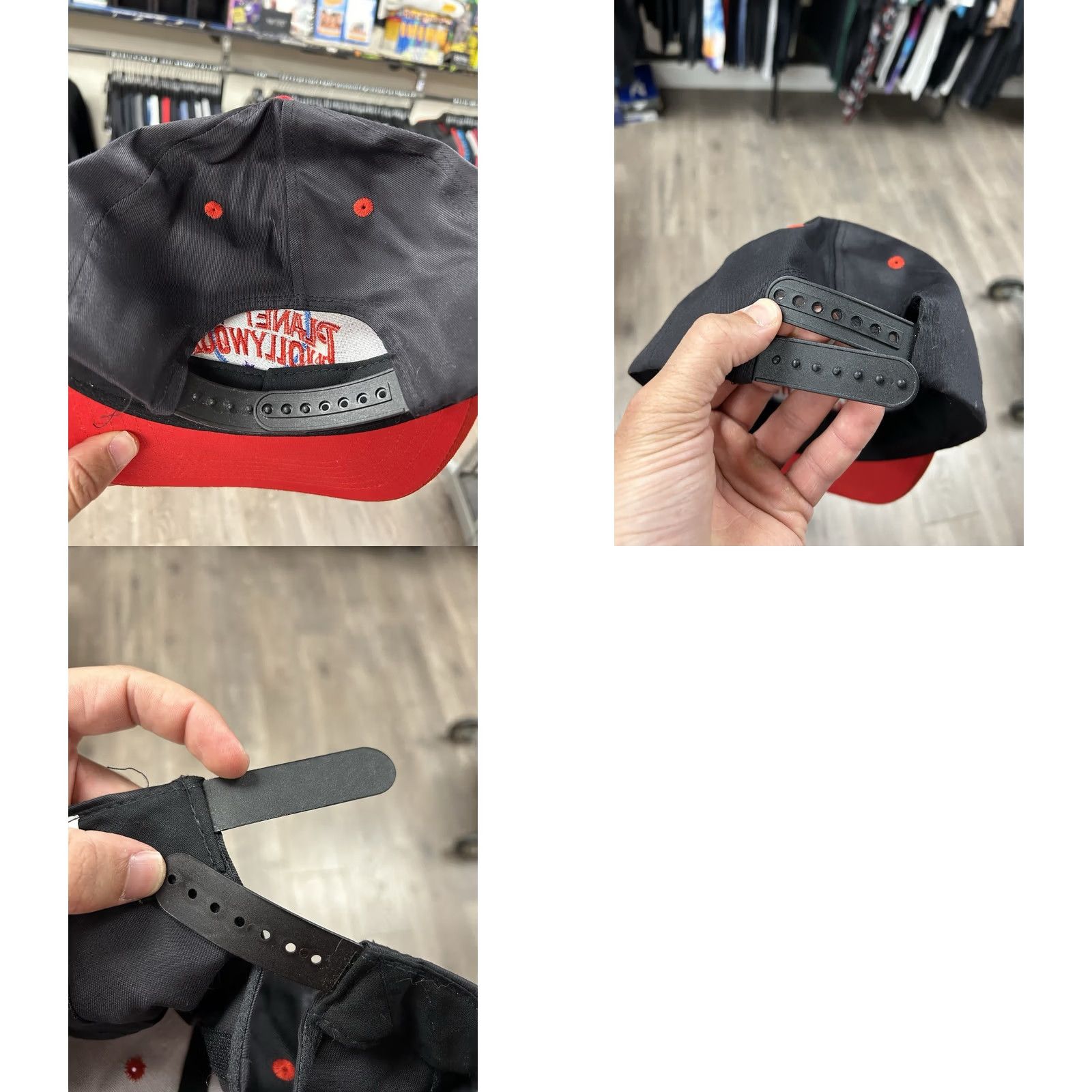 Planet Hollywood VINTAGE Planet Hollywood Washington D.C. Snapback Hat Adjustable 90s Black/Red Unisex Adults Size ONE SIZE - 10 Thumbnail