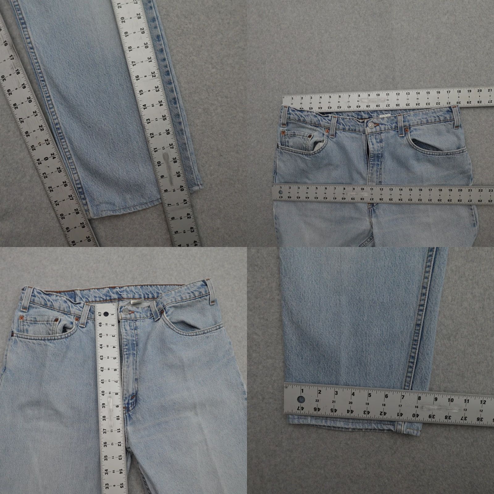 Levi's VTG Levi’s 505 Mens Jeans 38 (38X29) Light Blue Straight Denim 90s Blue Mens Size US 38 / EU 54 - 8 Thumbnail