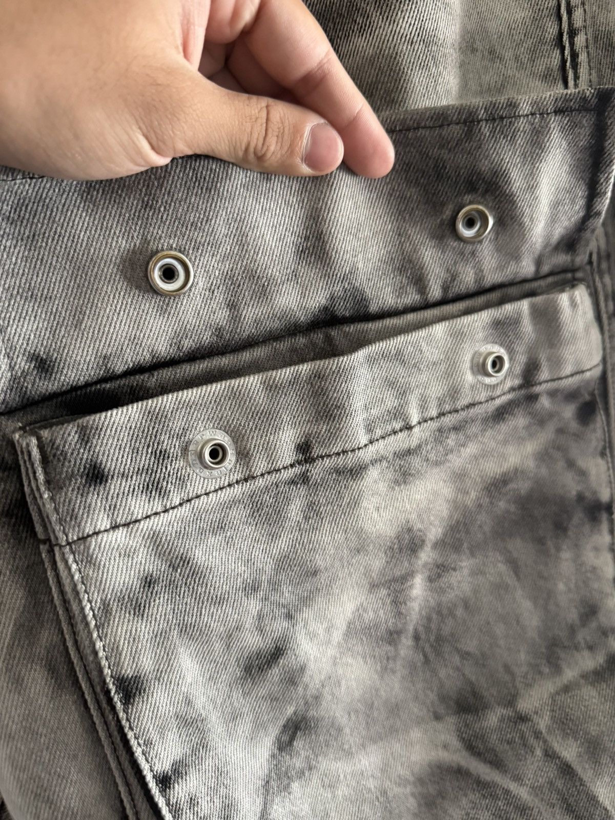 Alexander Wang Alexander Wang Leather Dye Denim Cargo Jean Pants Balenciaga Size US 36 / EU 52 - 14 Thumbnail