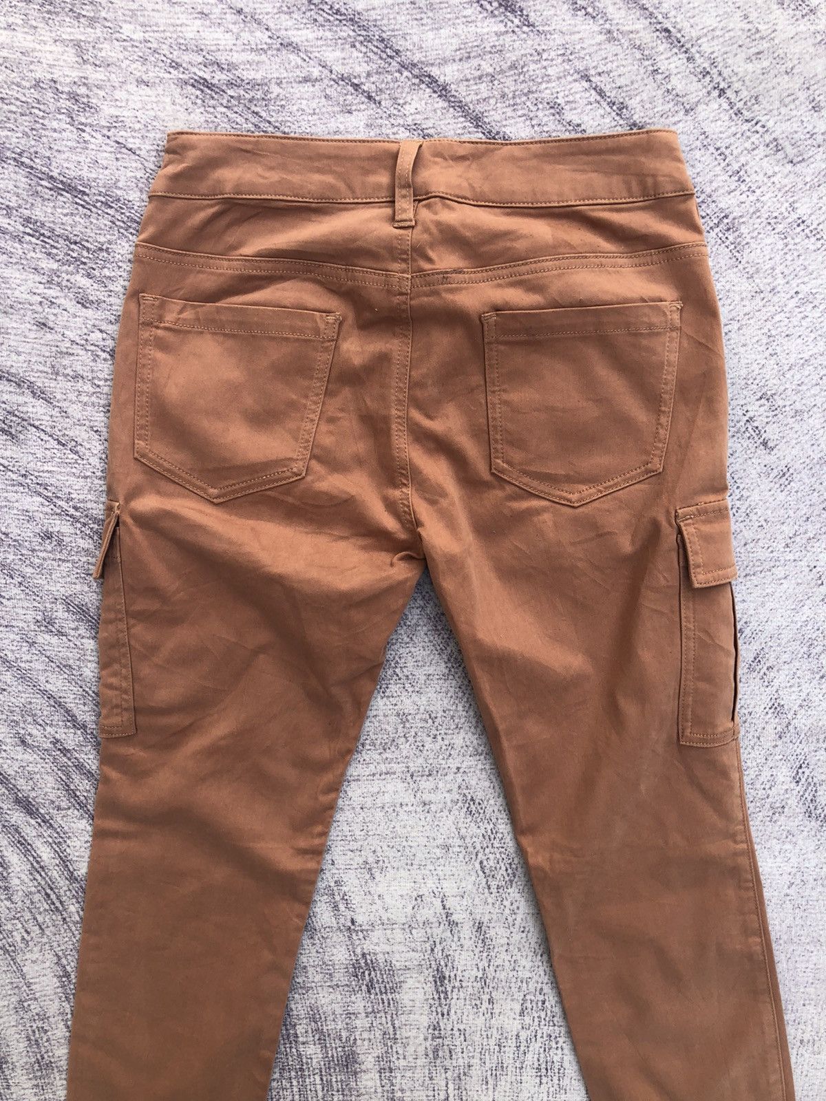 Beauty Beast × Japanese Brand Slim Fit Beige Cargo Trousers Multi Pocket Pants Size US 27 - 10 Thumbnail