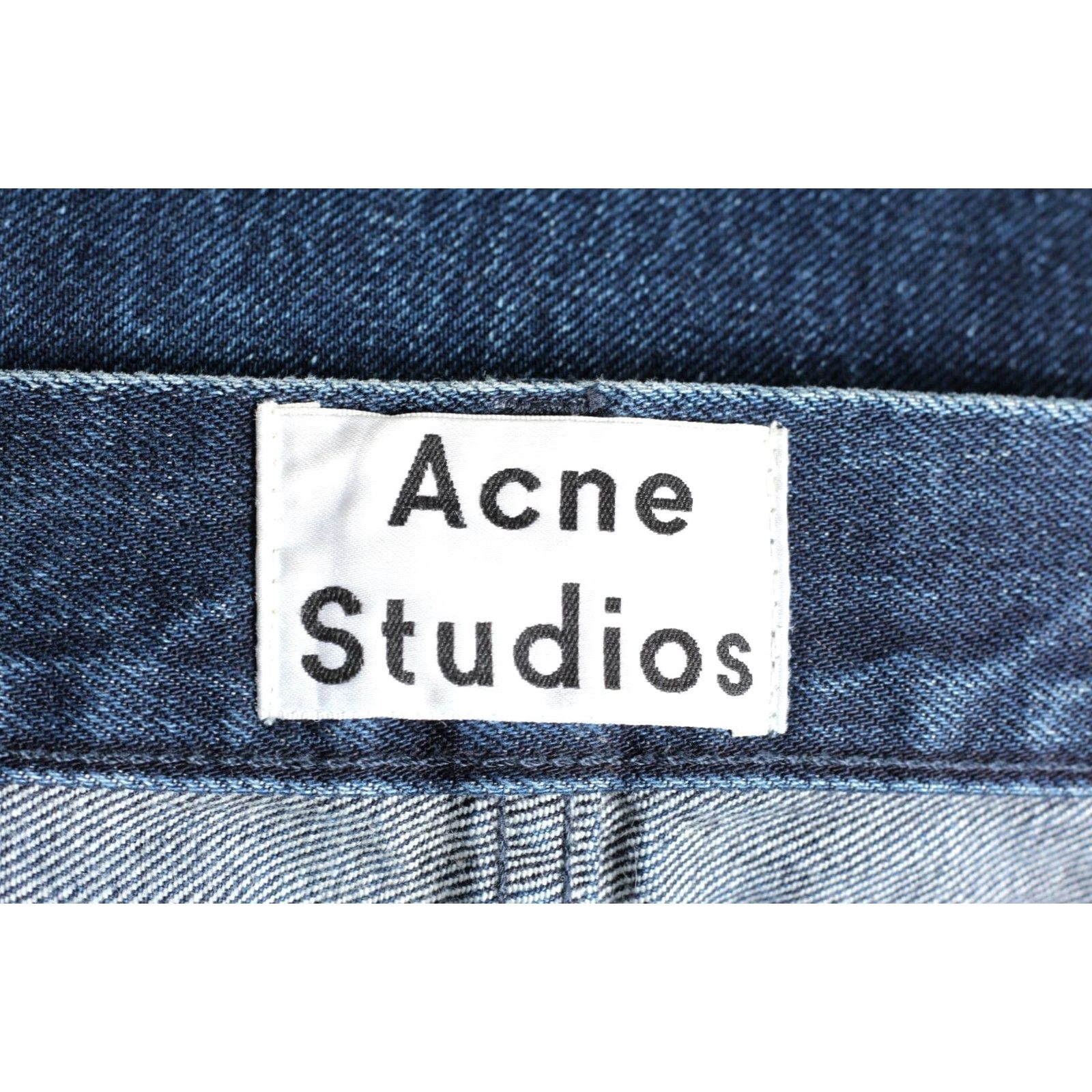Acne Studios ACNE STUDIOS ROC DRAKE Straight Selvedge Jeans Men 30 W30 L32 Blue Denim 5-Pocket Slim Rise Mid 10-12in DZ4385 Jeans Mens Size US 30 / EU 46 - 6 Thumbnail
