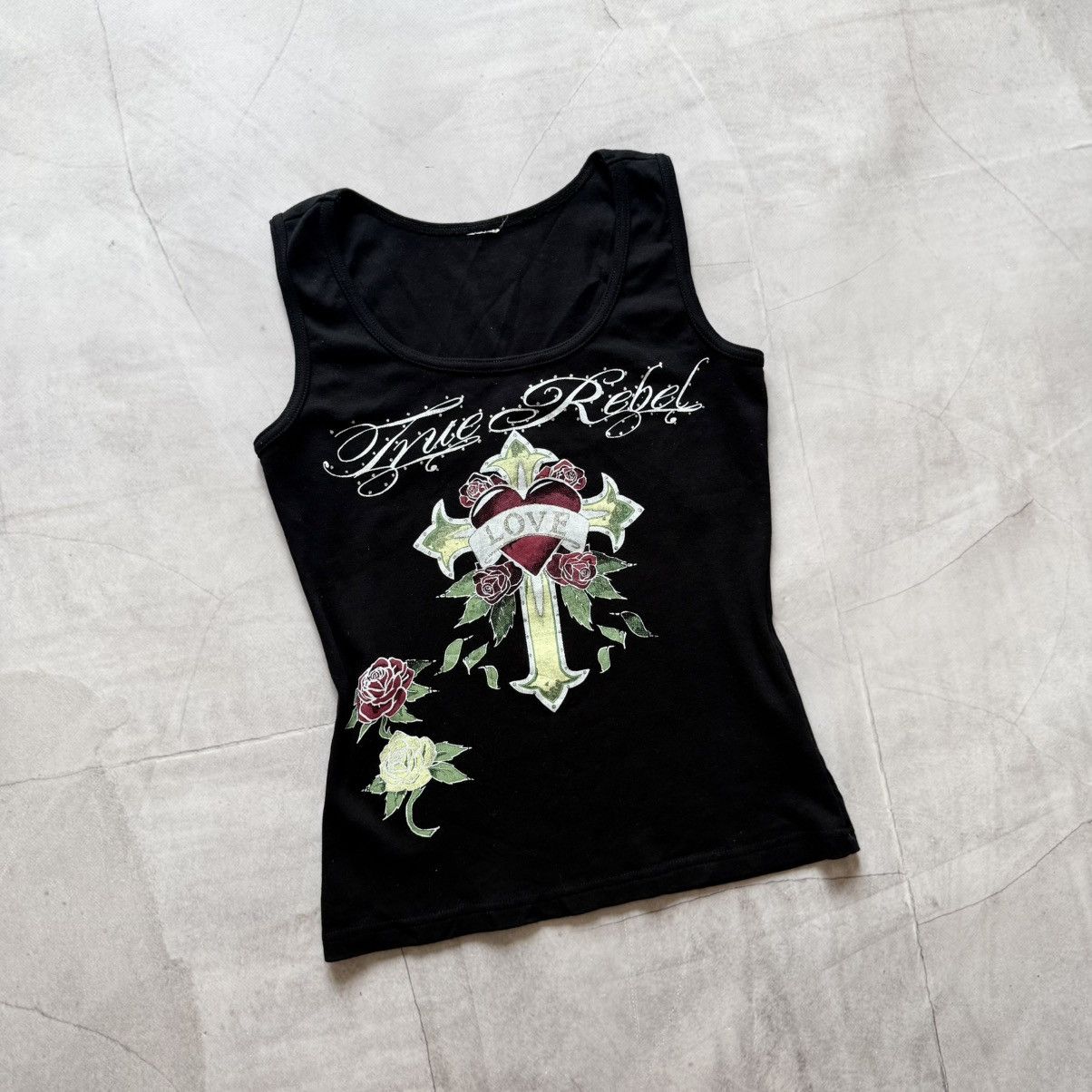 Ed Hardy Y2K Vibe Ed Hardy Tank Top Rhinestones Hysteric Glamour Vibe Size M / US 6-8 / IT 42-44 - 1 Thumbnail