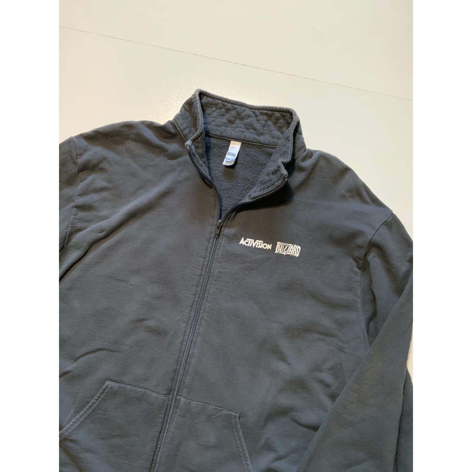 American Apparel VINTAGE Activision Blizzard Entertainment Call Of Duty Warcraft Gaming Track Jacket Mens L Gray 100% Cotton Activewear Jacket Size US L / EU 52-54 / 3 - 3 Thumbnail