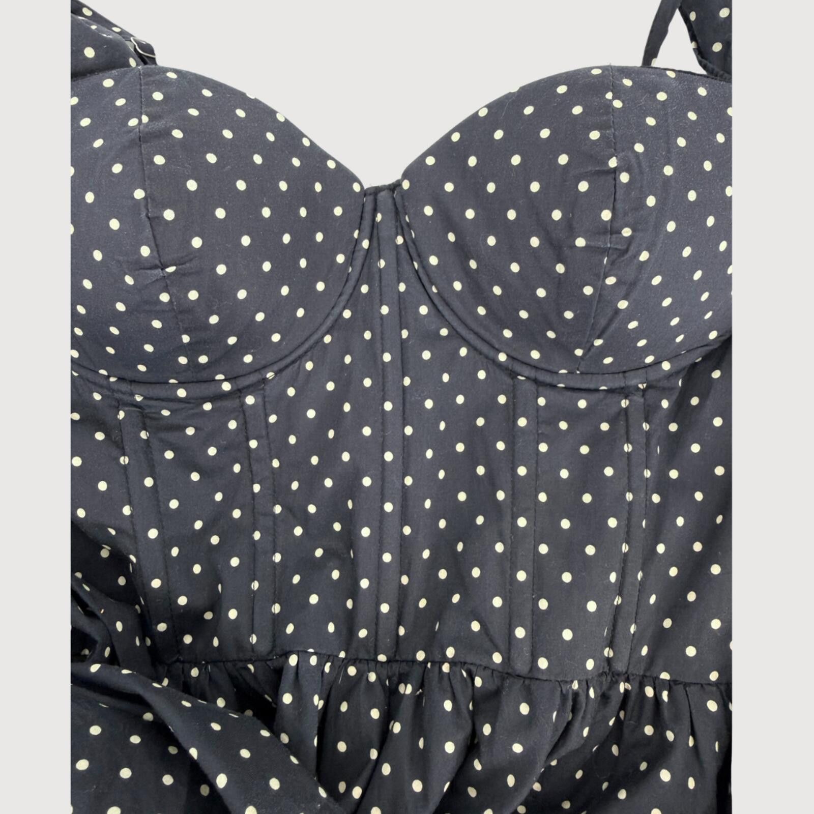 Other Dress Forum Chiara Polka Dot Sweetheart Midi Dress S Size S / US 4 / IT 40 - 9 Thumbnail