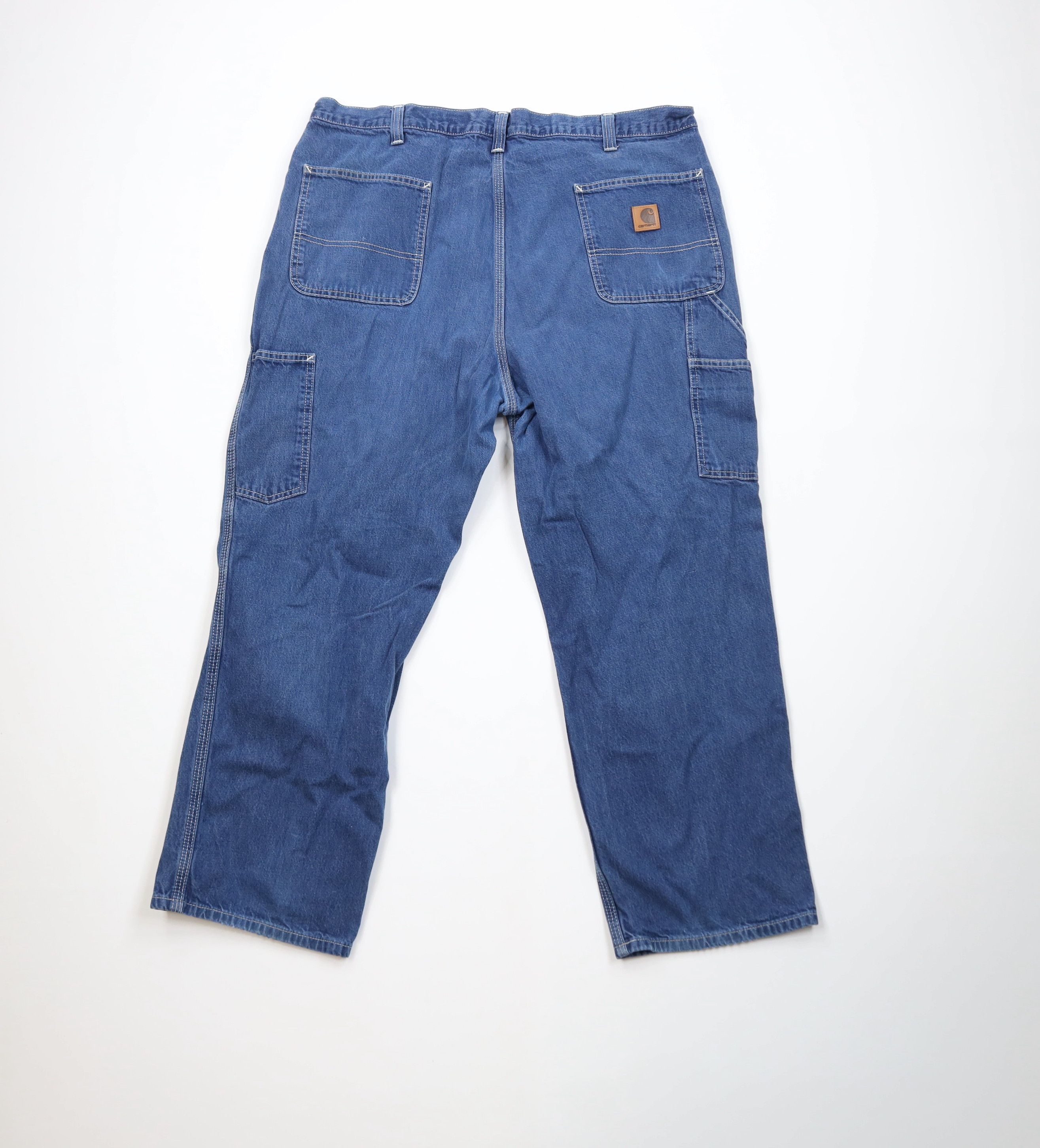 Carhartt Vintage Carhartt Wide Leg Dungaree Denim Jeans Blue Cotton Size US 40 / EU 56 - 12 Thumbnail