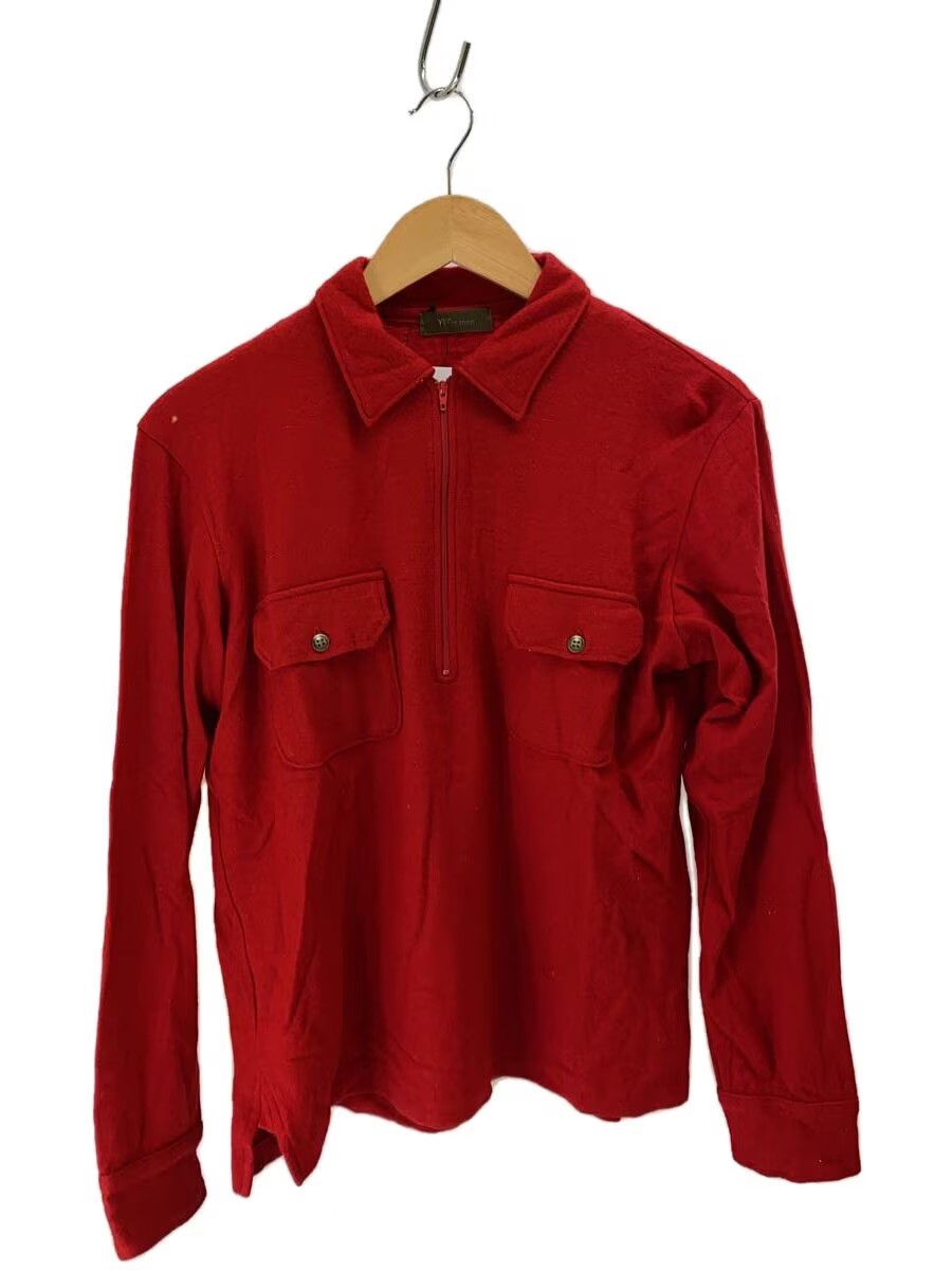 Y's for Men × Yohji Yamamoto 1990s Long Sleeve Wool Polo Shirt Size US L / EU 52-54 / 3 - 1 Thumbnail