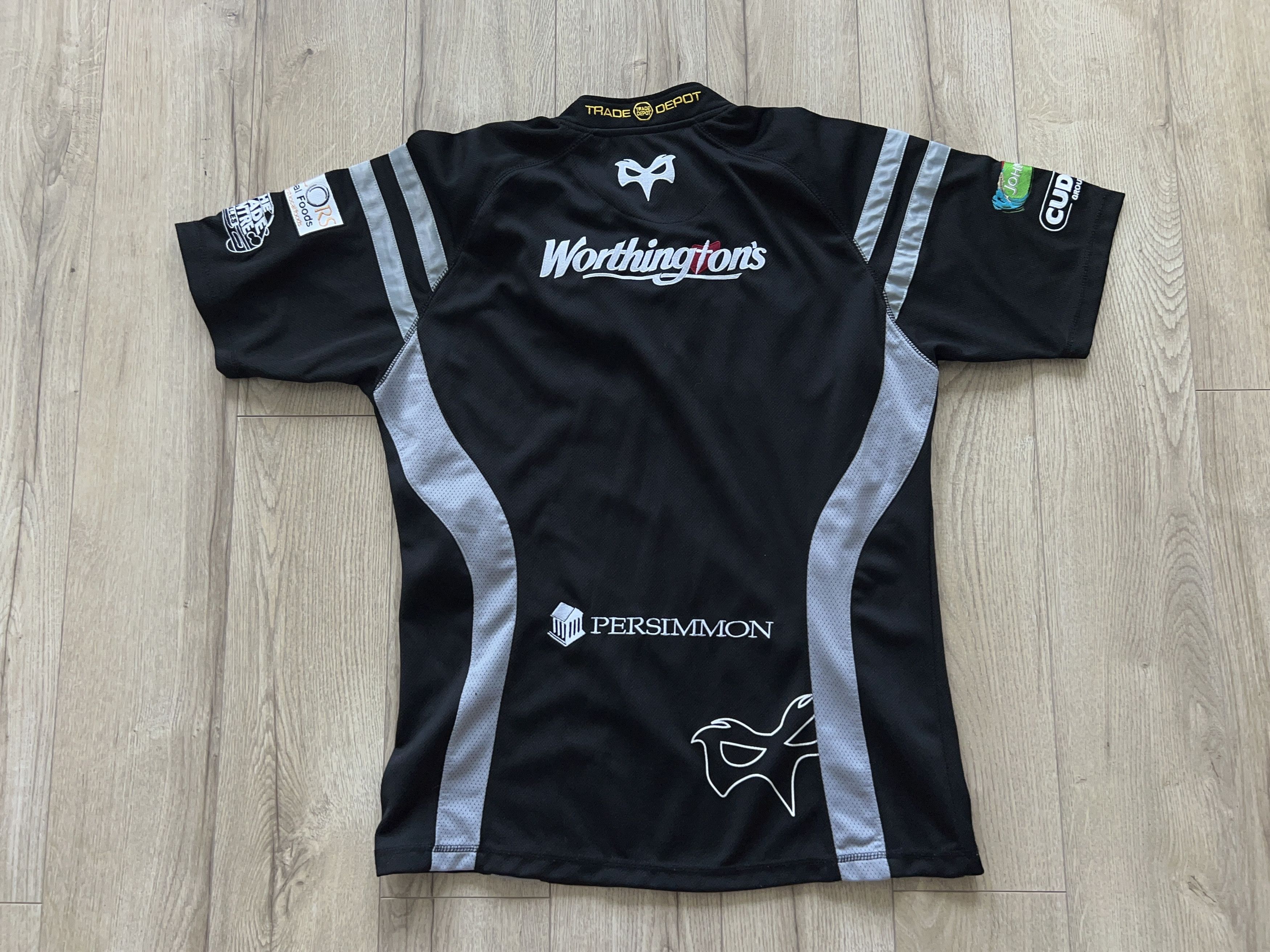Other Mens KOOGA Neath–Swansea Ospreys Rugby Shirt Jersey Black Size US L / EU 52-54 / 3 - 7 Thumbnail