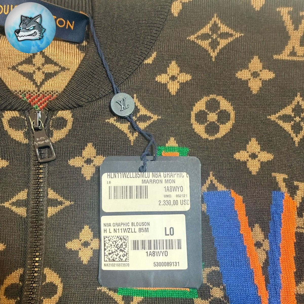 Louis Vuitton × NBA Louis Vuitton x NBA Graphic Blouson Sweater size Large Size US L / EU 52-54 / 3 - 4 Thumbnail