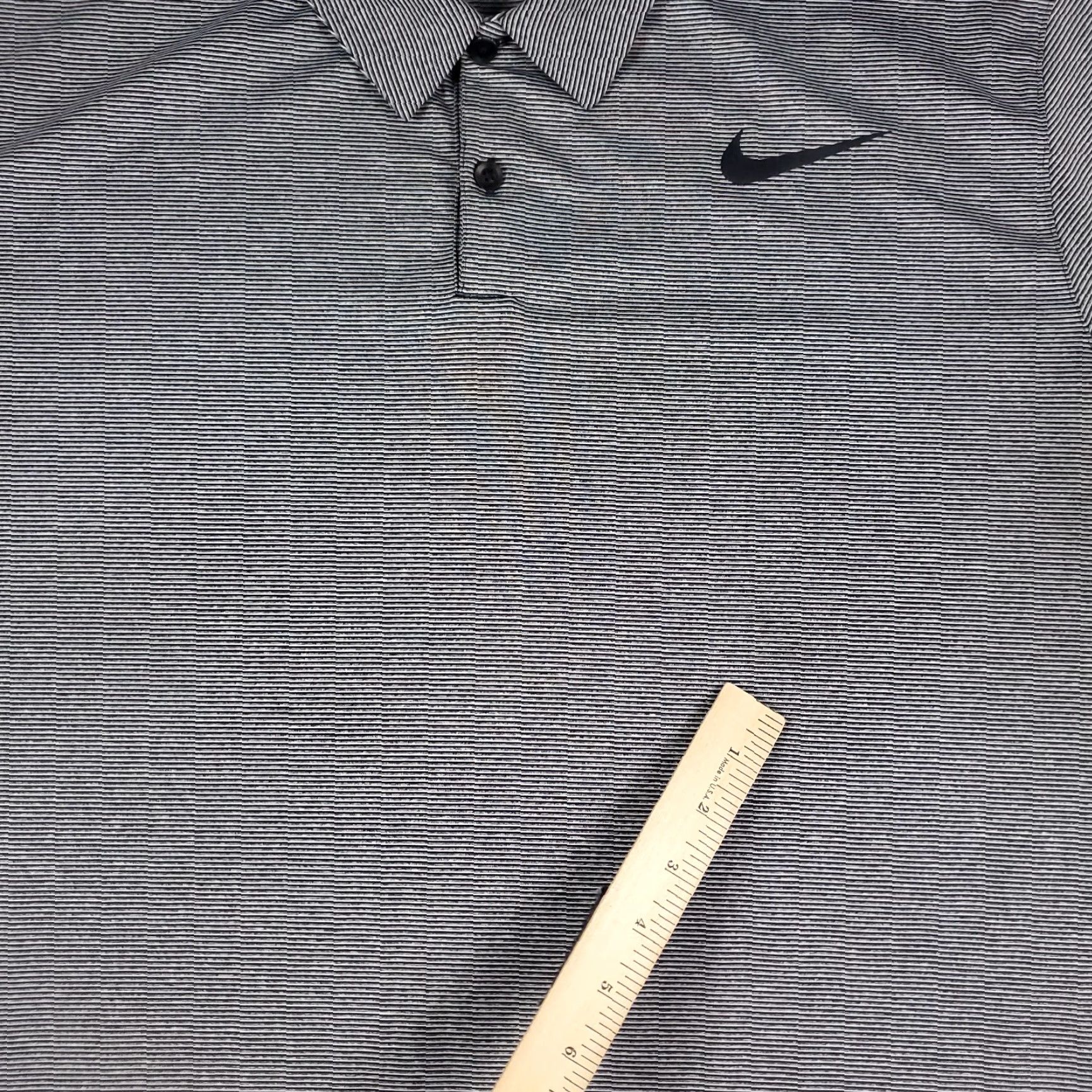 Nike Nike Polo Shirt Mens 2XL Gray Striped Swoosh Golf Casual Short Sleeve Size US XXL / EU 58 / 5 - 6 Thumbnail