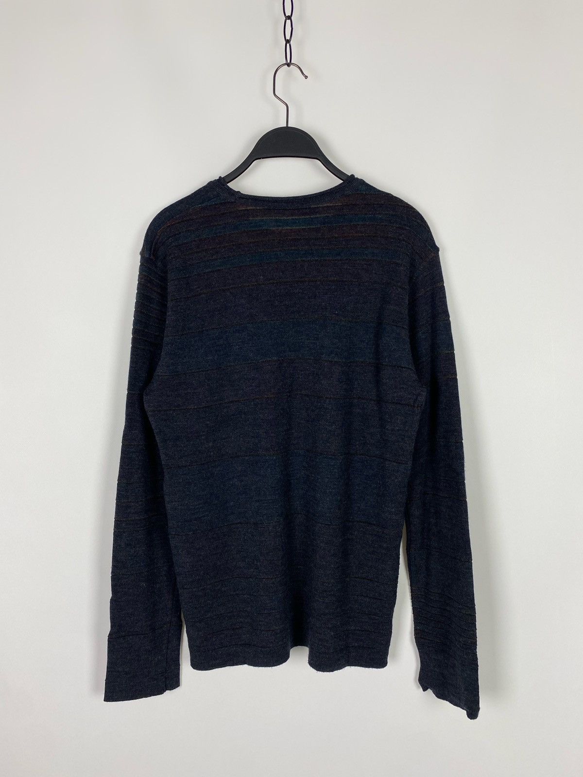 Issey Miyake Issey Miyake Men Wool Reversible Colorblock Sweater Size US S / EU 44-46 / 1 - 12 Thumbnail
