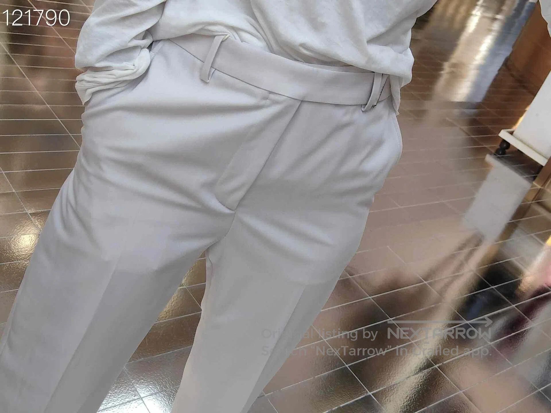 Valentino Valentino Belted Straight Wool Suit Pants. Size US 28 / EU 44 - 8 Thumbnail