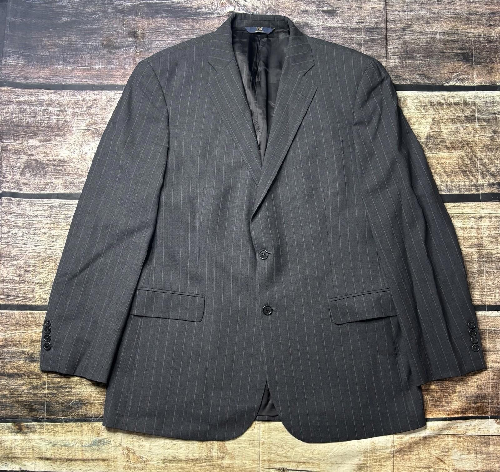 Brooks Brothers 346 Brooks Brothers Blazer Jacket Mens 44L Wool Stretch Size 44L - 1 Thumbnail