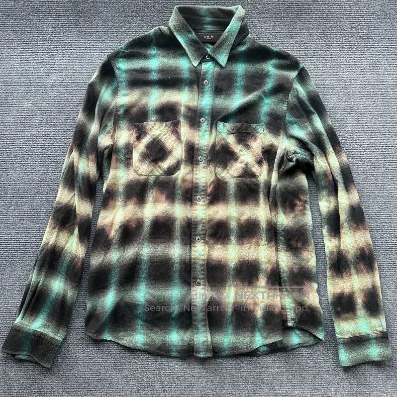 Amiri Amiri Green Dyed Shirt Size US M / EU 48-50 / 2 - 2 Thumbnail