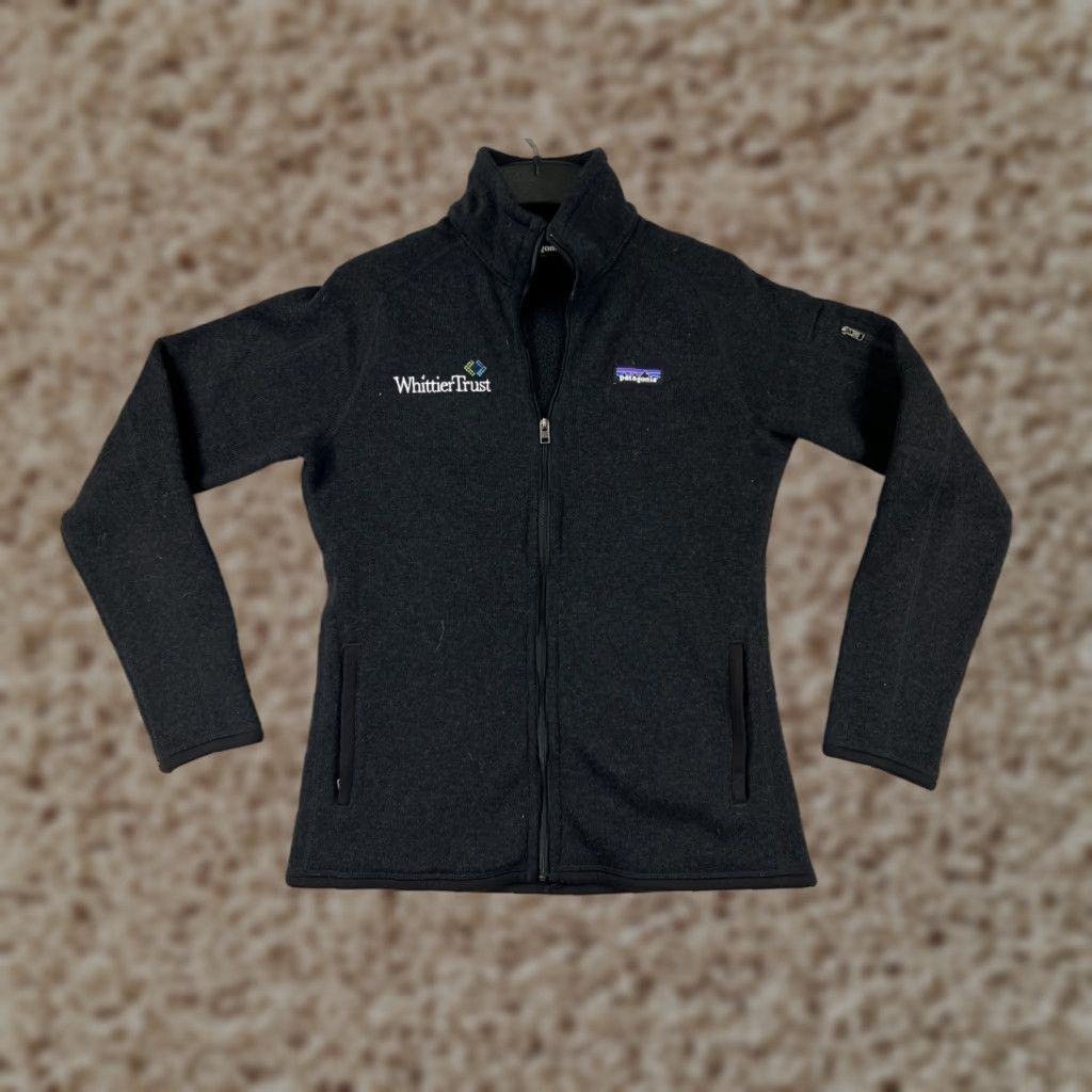 Patagonia Patagonia Womens Jacket Gray Zip Mock Neck Fleece Cozy All Seasons Logo Embroidered Size M / US 6-8 / IT 42-44 - 1 Thumbnail
