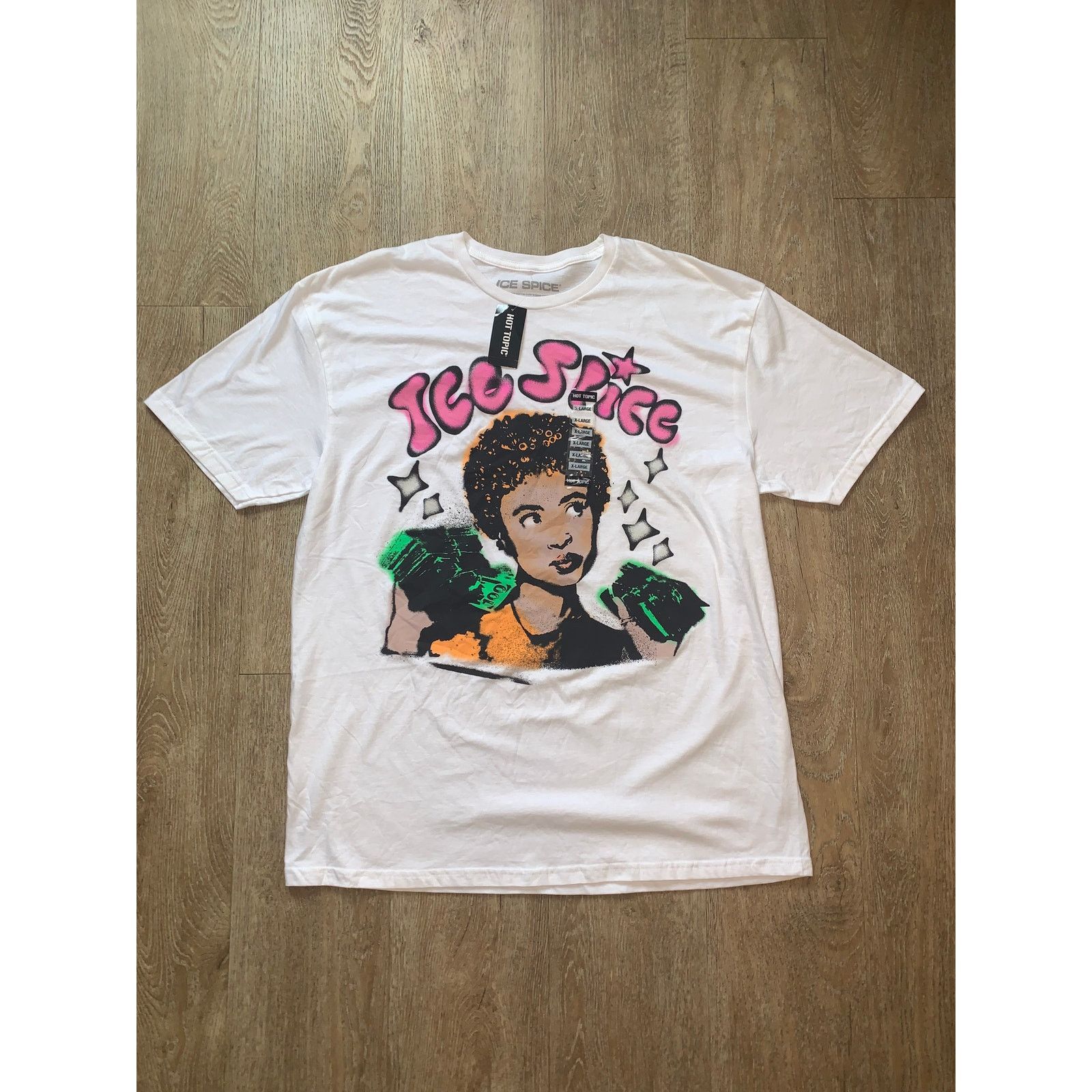 Hot Topic Ice Spice Graphic T-Shirt White Men’s XL NWT Size US XL / EU 56 / 4 - 7 Thumbnail