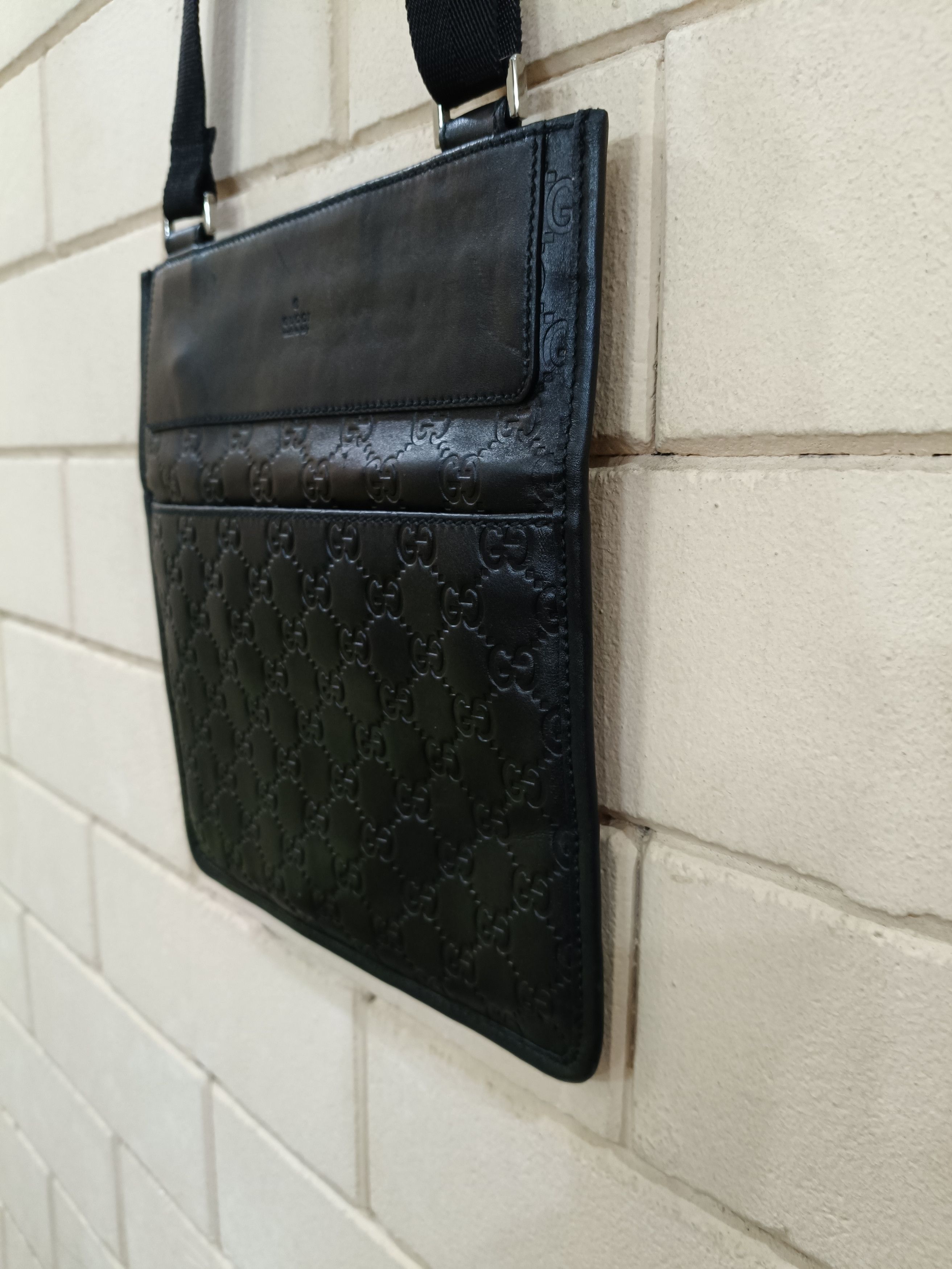 Gucci Gucci Leather Monogram Crossbody Sling Bag Size ONE SIZE - 11 Thumbnail