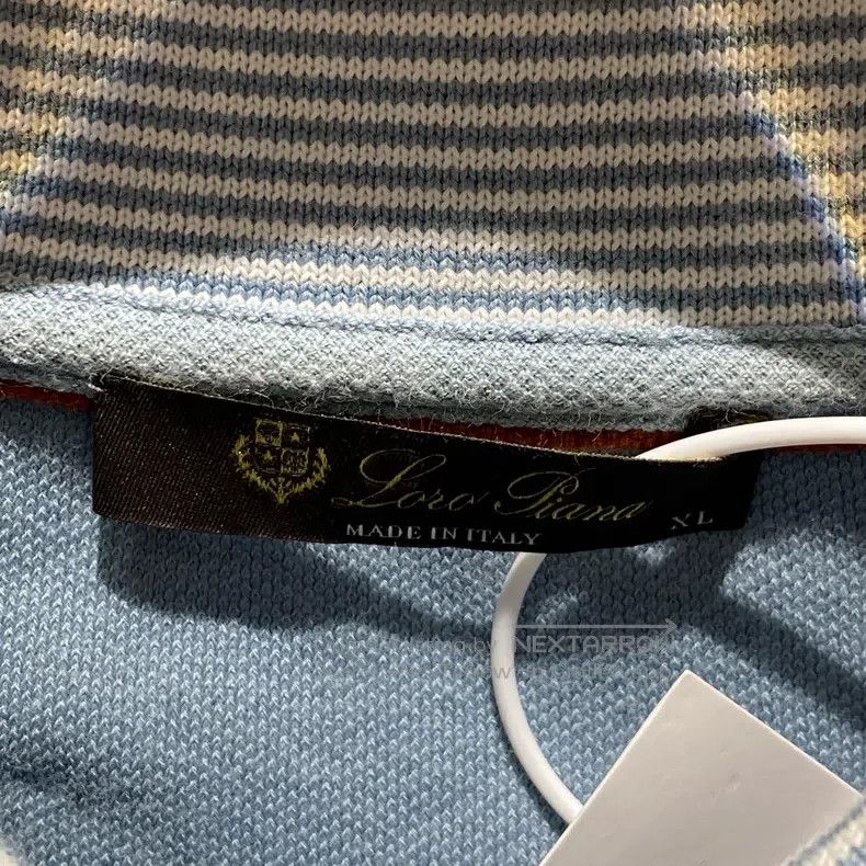 Loro Piana Loro Piana Blue Short Sleeve Polo Shirt Size XL / US 12-14 / IT 48-50 - 3 Thumbnail