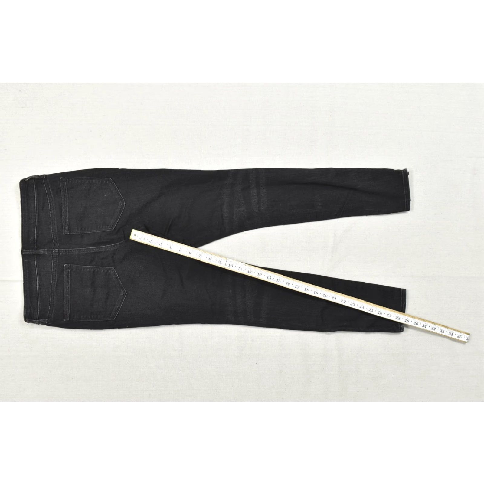 Athleta Athleta Jeans Skinny 6 Black Ankle Zip High Rise Stretch Denim Cotton Blend Womens 5-Pocket Design Size 28" / US 6 / IT 42 - 3 Thumbnail