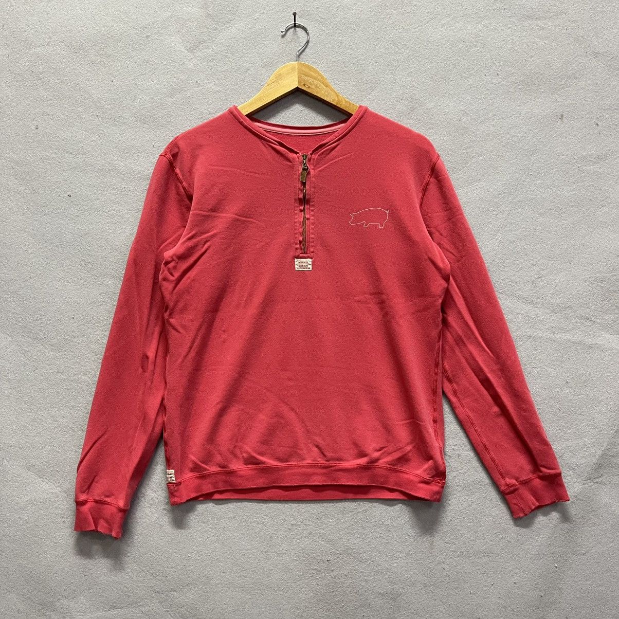 Mademoiselle Non Non 1990s Mademoiselle NON NON Henley Sweatshirt Size S / US 4 / IT 40 - 3 Thumbnail