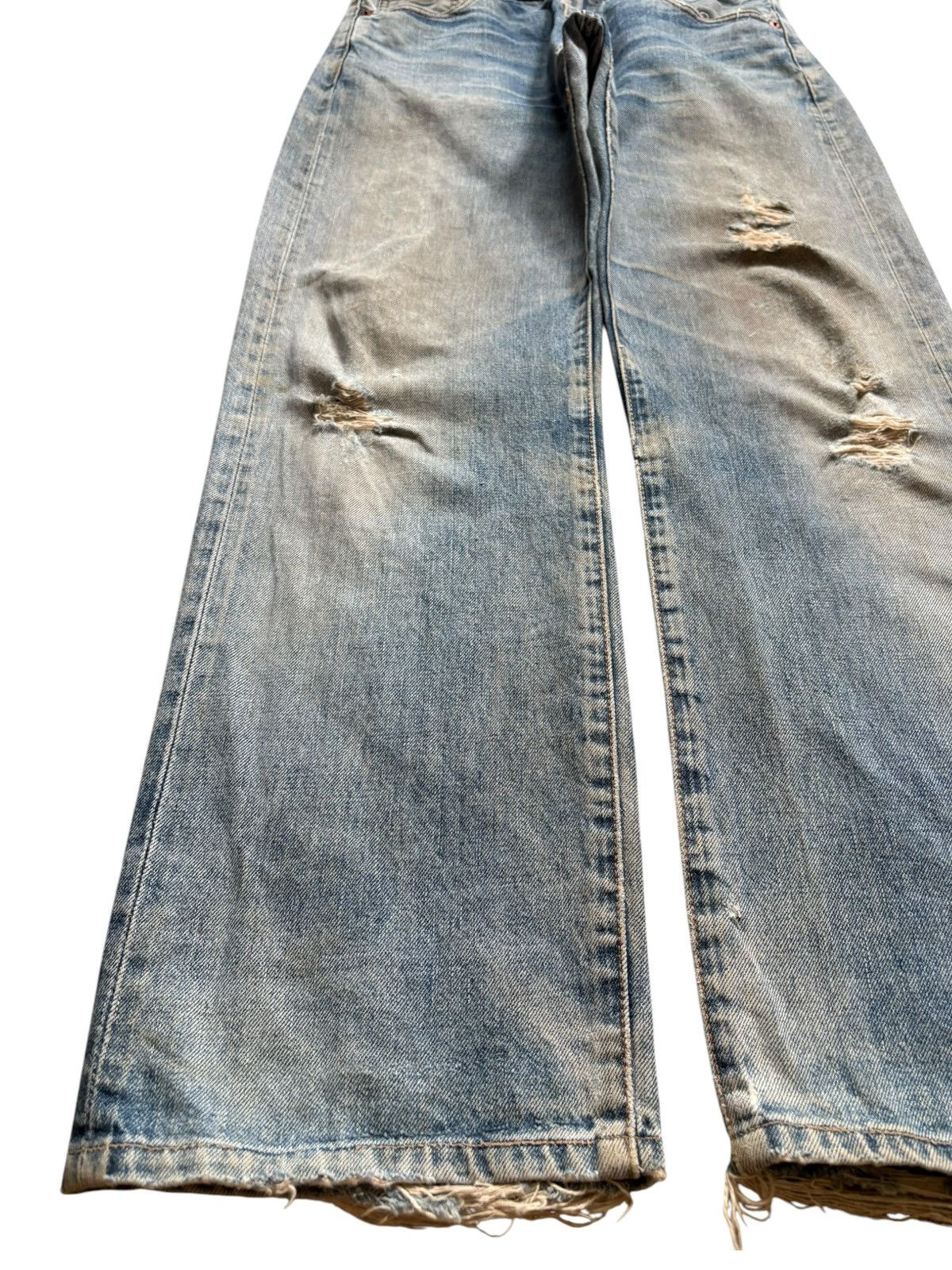 Levi's Vintage 80s Levis 502 Big E Selvedge Mud Wash Loose Jeans Size US 30 / EU 46 - 7 Thumbnail