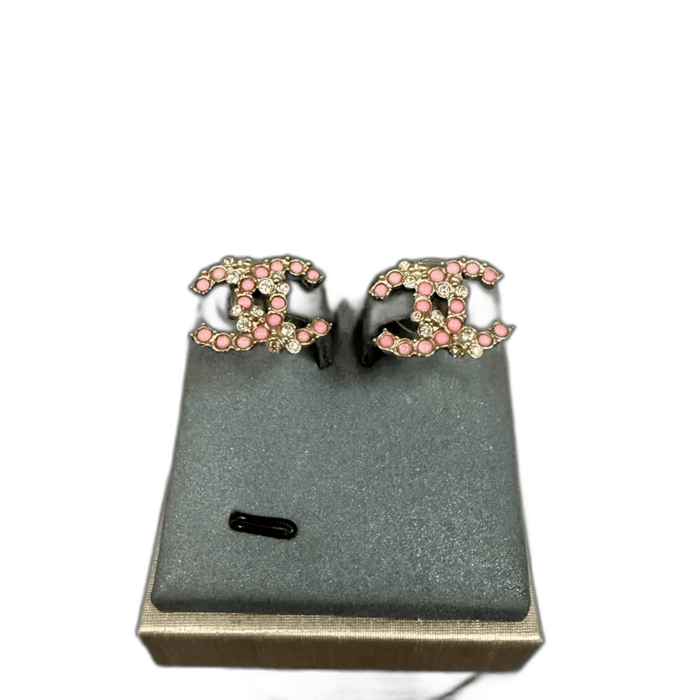 Chanel Earrings with Pink Stones