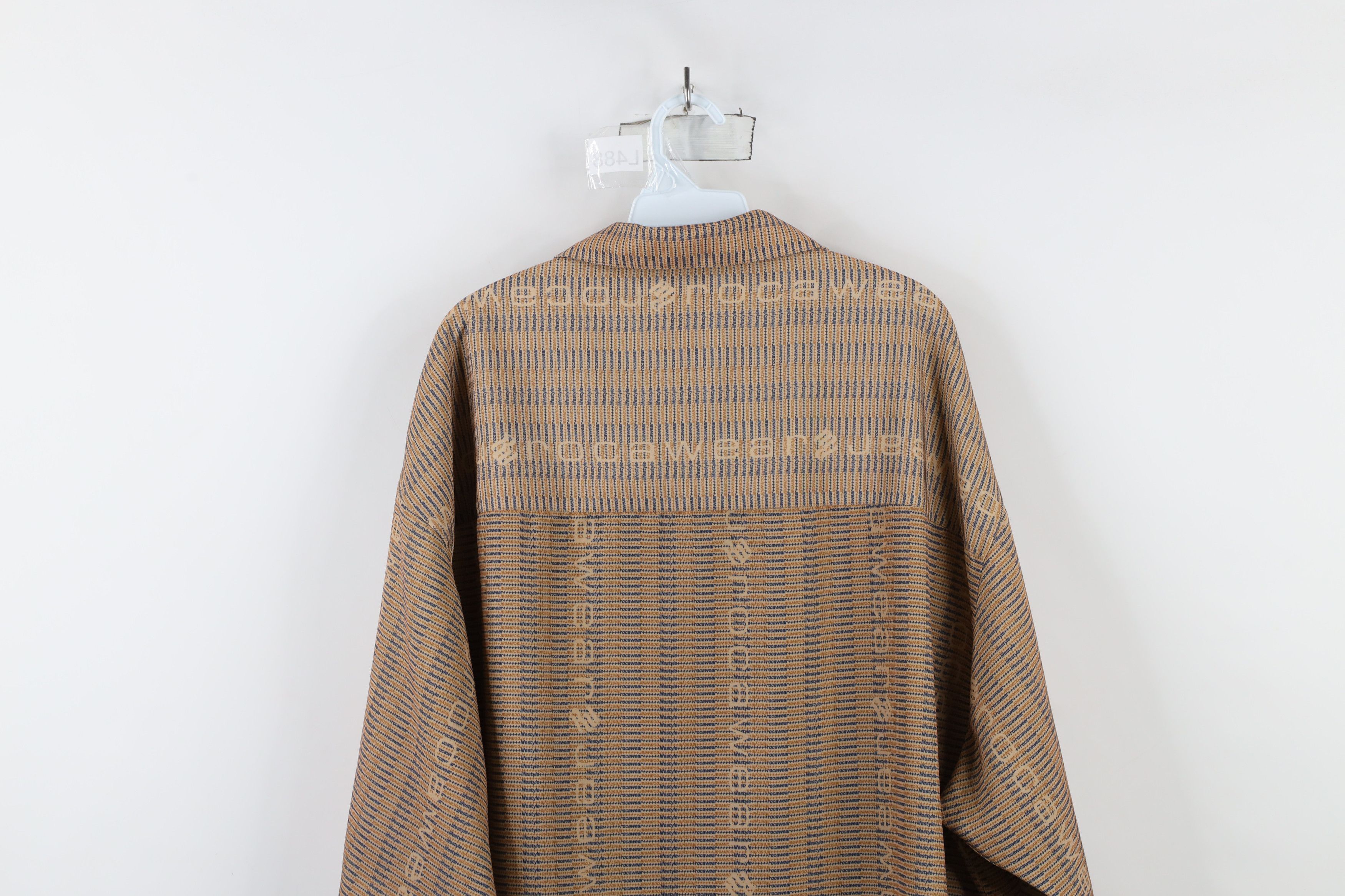 Rocawear × Vintage Vintage 90s Y2K Rocawear Baggy Fit Short Sleeve Button Shirt Size US XXL / EU 58 / 5 - 13 Thumbnail