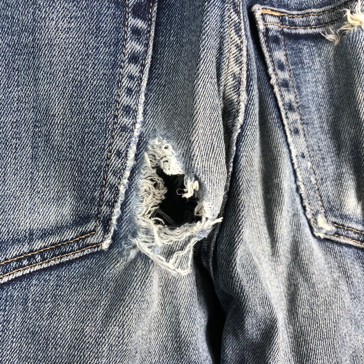 Uniqlo DLL Uniqlo Blue Distressed Denim Pants #C245 Size US 30 / EU 46 - 13 Thumbnail
