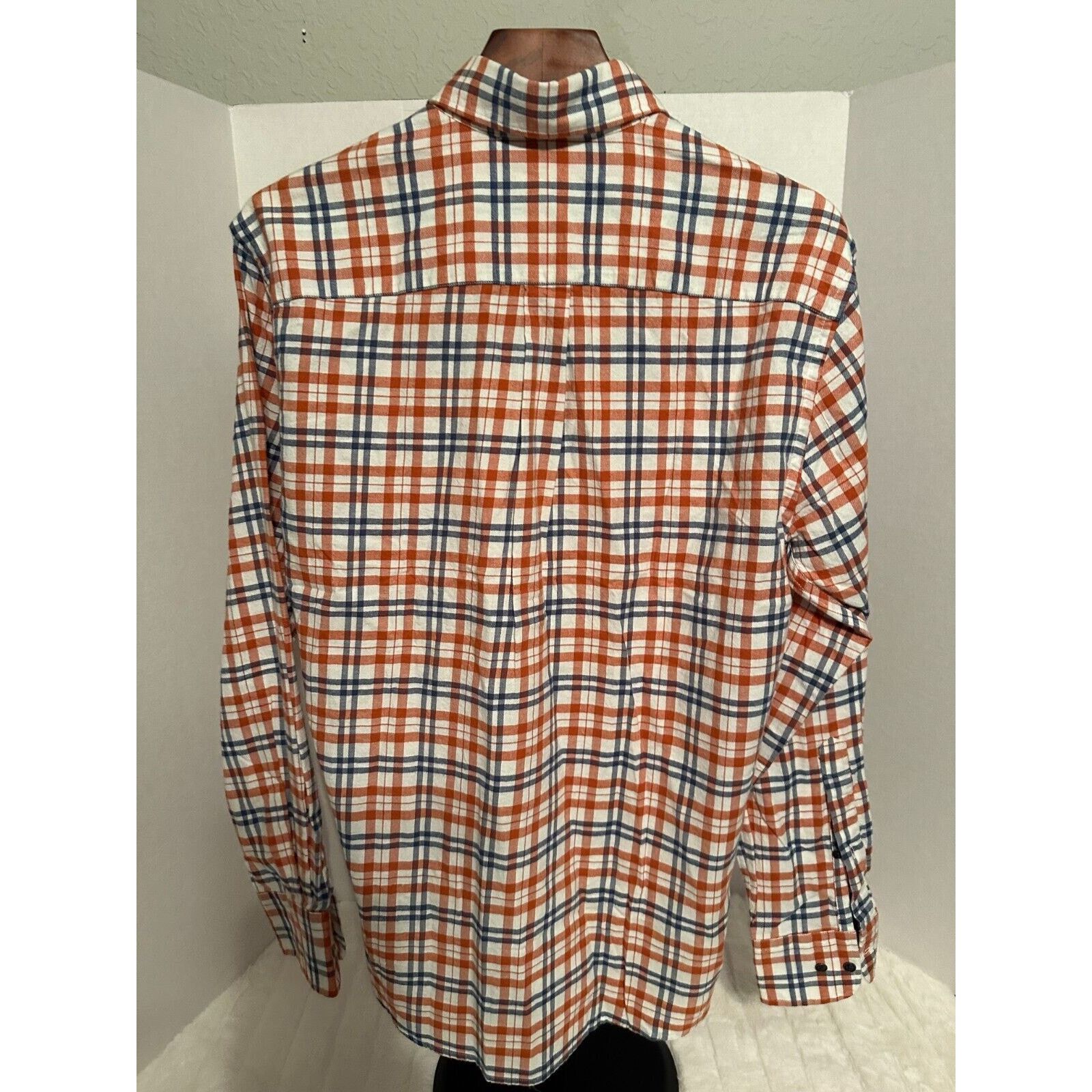 Peter Millar Peter Millar Small Red Checkered Long Sleeve Button-Down Size US S / EU 44-46 / 1 - 6 Thumbnail