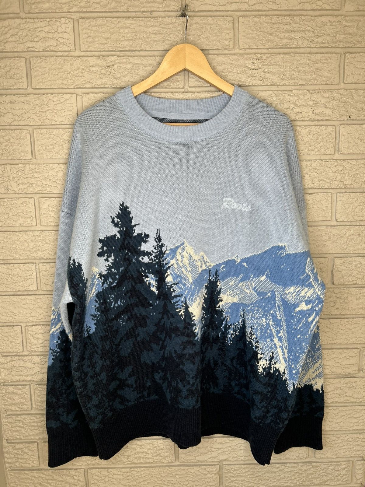 Roots Landscape Intarsia Knit Sweater