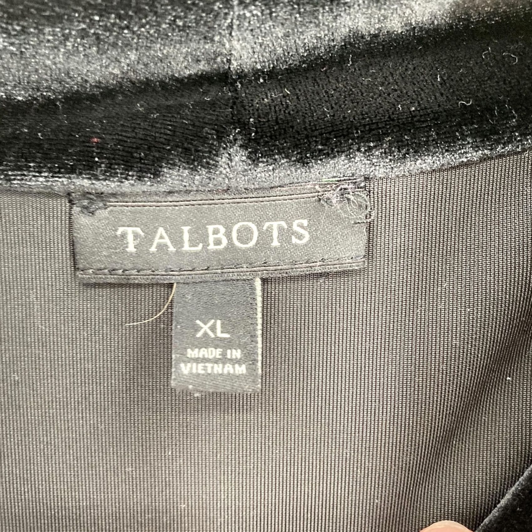 Talbots Talbots Sweater Womens XL Black Velvet Cowl Neck Pullover Long Sleeve Holiday Christmas Party/Cocktail Workwear Size XL / US 12-14 / IT 48-50 - 4 Thumbnail